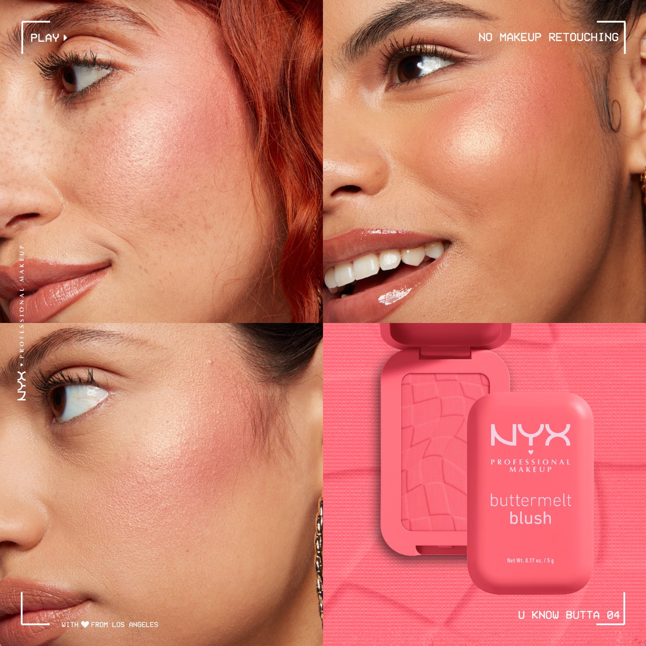 NYX Professional Makeup Buttermelt Blush, Face Makeup Powder Blush, U Know Butta, 0.17 oz