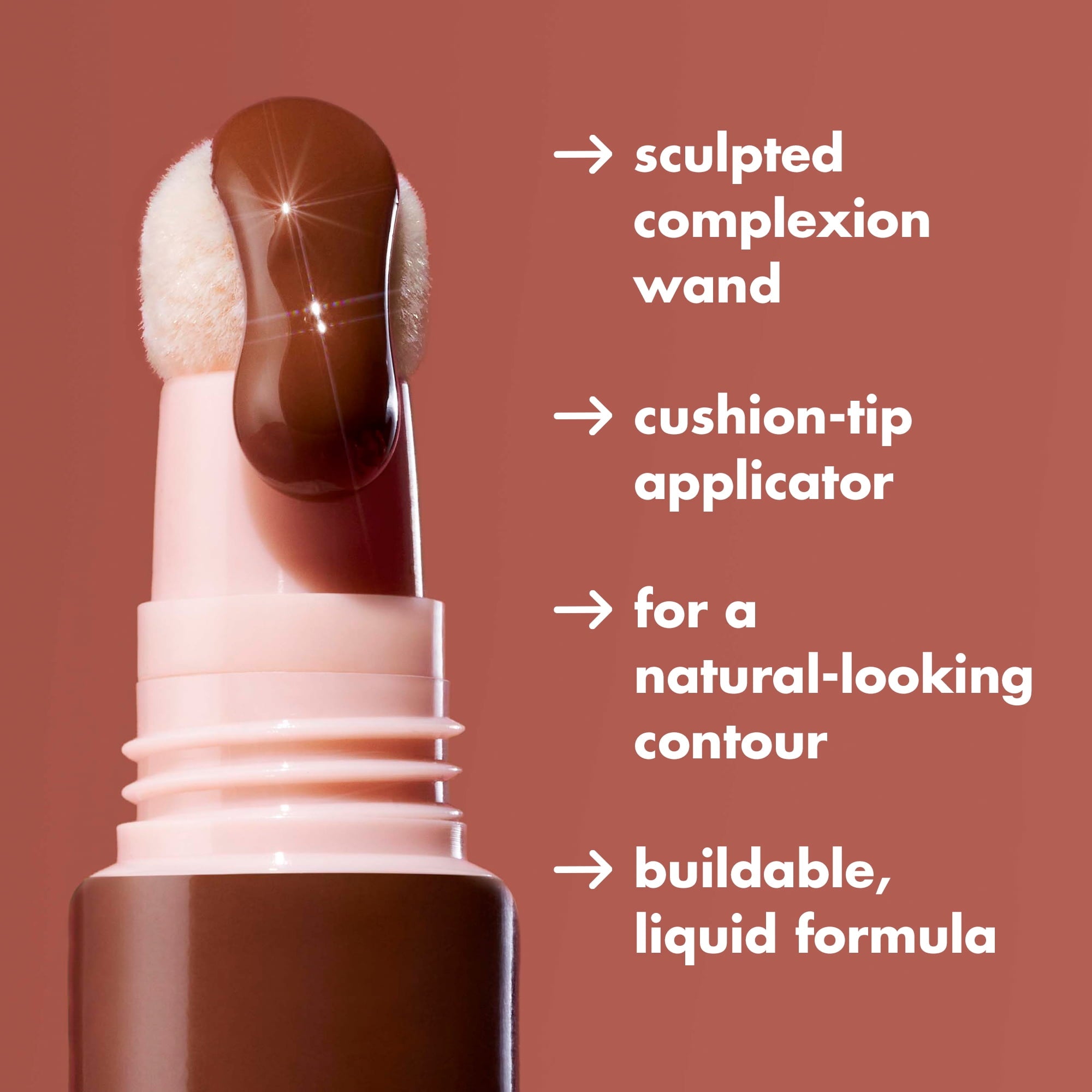 e.l.f. Halo Glow Contour Beauty Wand, Light/Medium, 0.33 fl oz