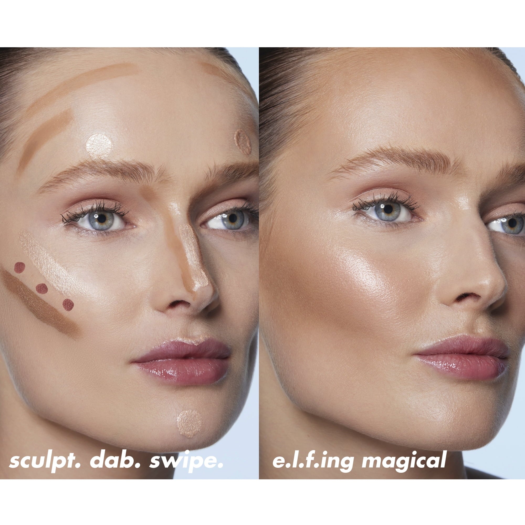 e.l.f. Halo Glow Contour Beauty Wand, Fair/Light, 0.33 fl oz