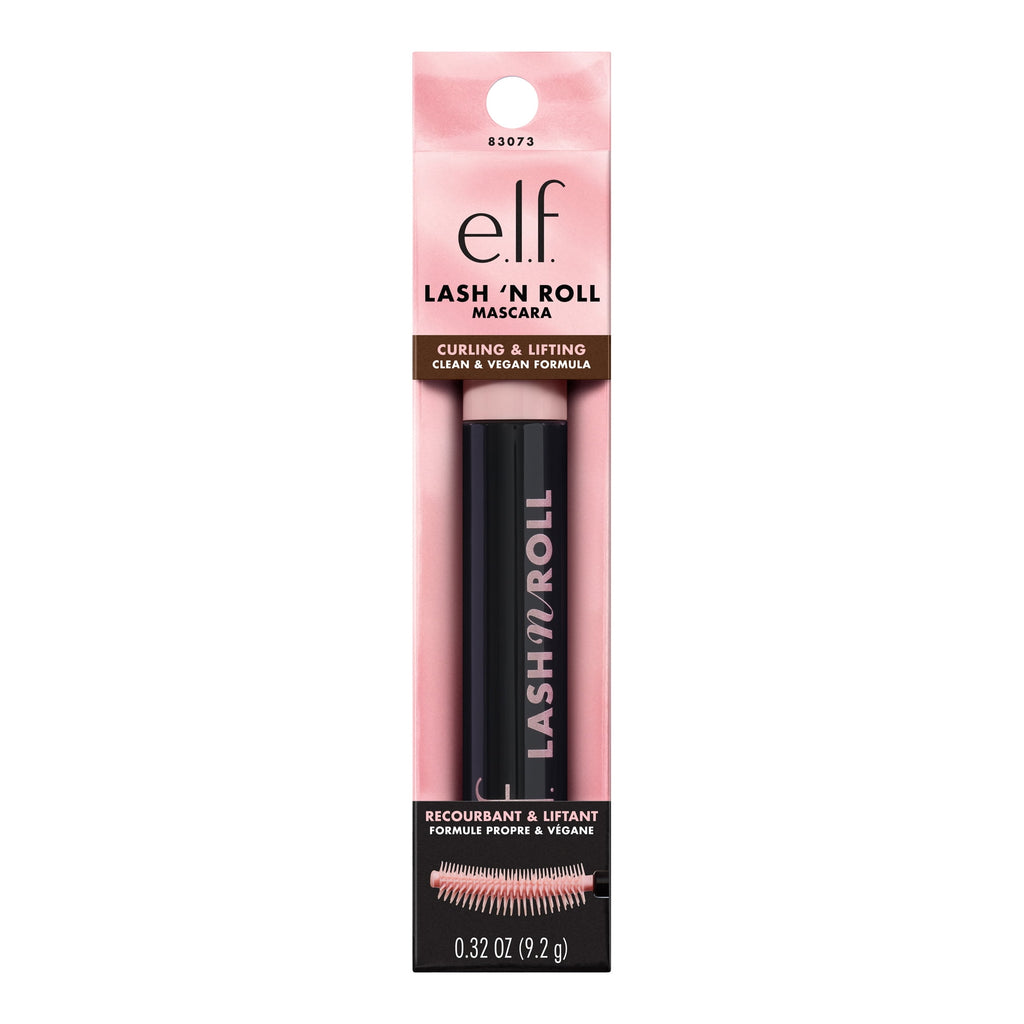 e.l.f. Lash 'N Roll® Curling & Lifting Mascara, Deep Brown, 0.32oz