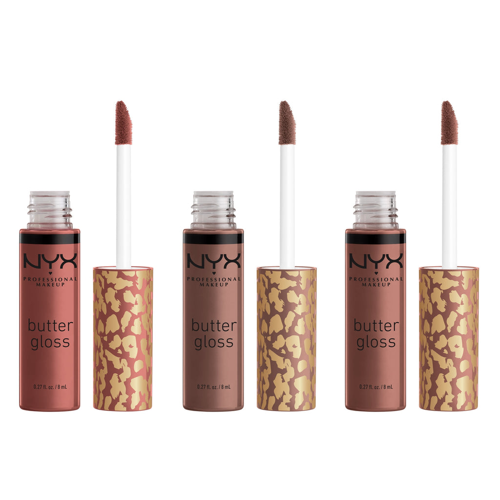 NYX Professional Makeup Ultimate Queen Butter Lip Gloss Trio Gift Set, Limited Edition