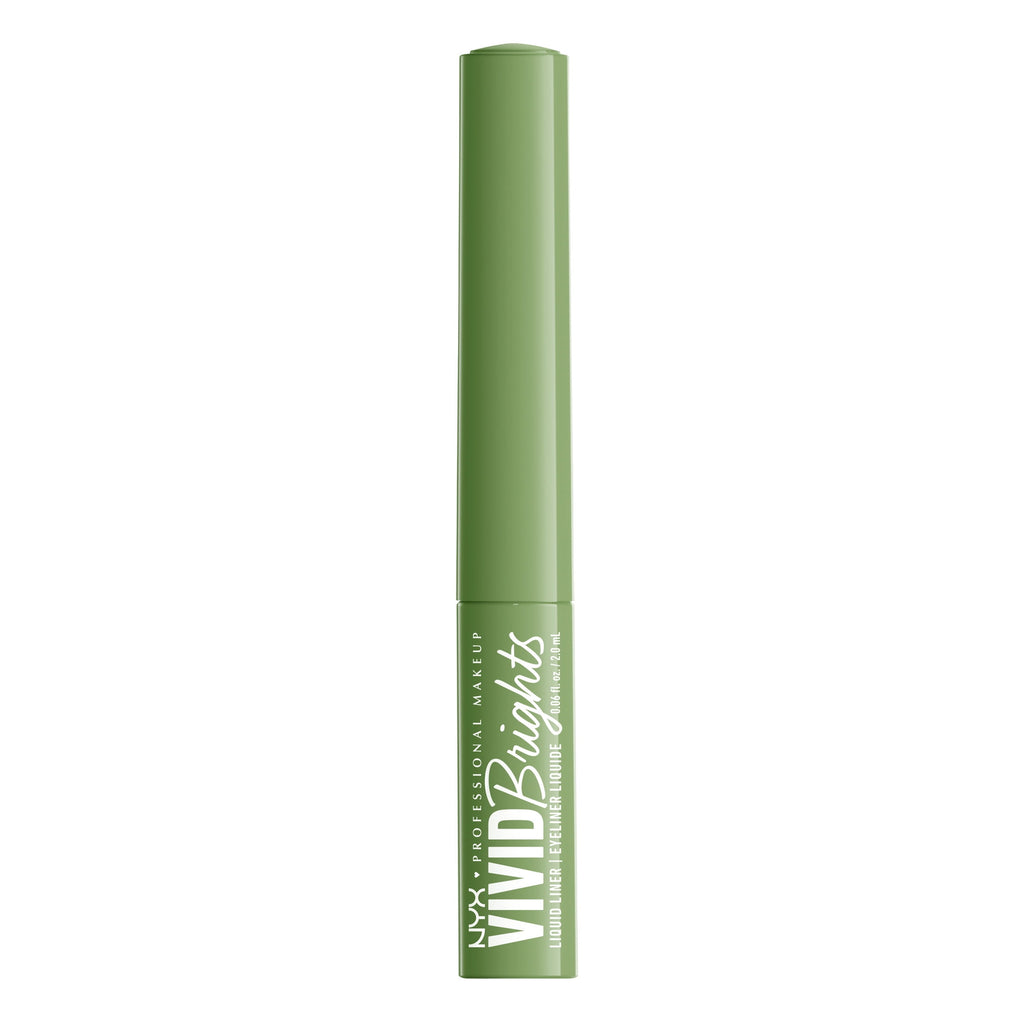 NYX Professional Makeup Vivid Brights Liquid Liner, Smear-Resistant Eyeliner, Ghosted Green