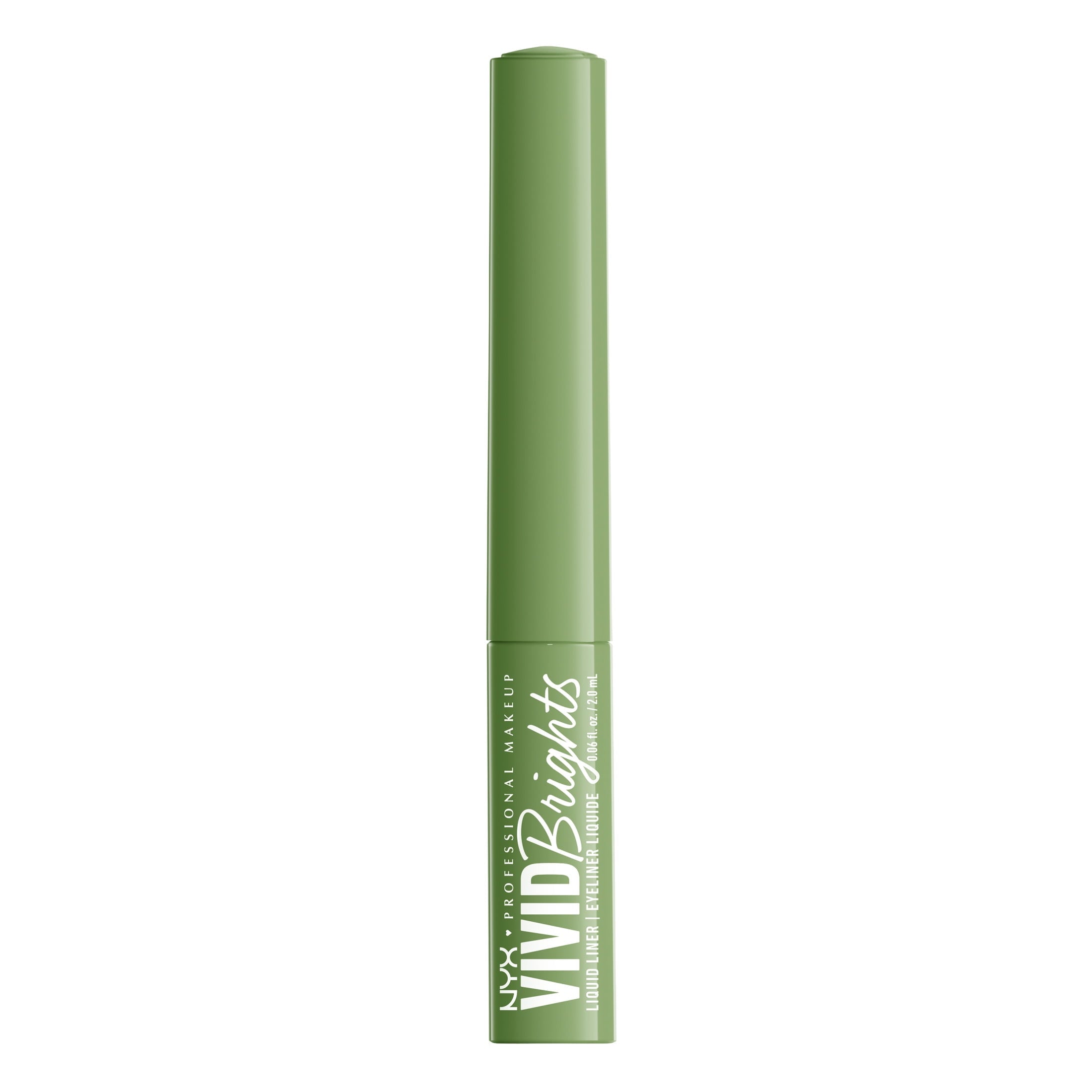 NYX Professional Makeup Vivid Brights Liquid Liner, Smear-Resistant Eyeliner, Ghosted Green
