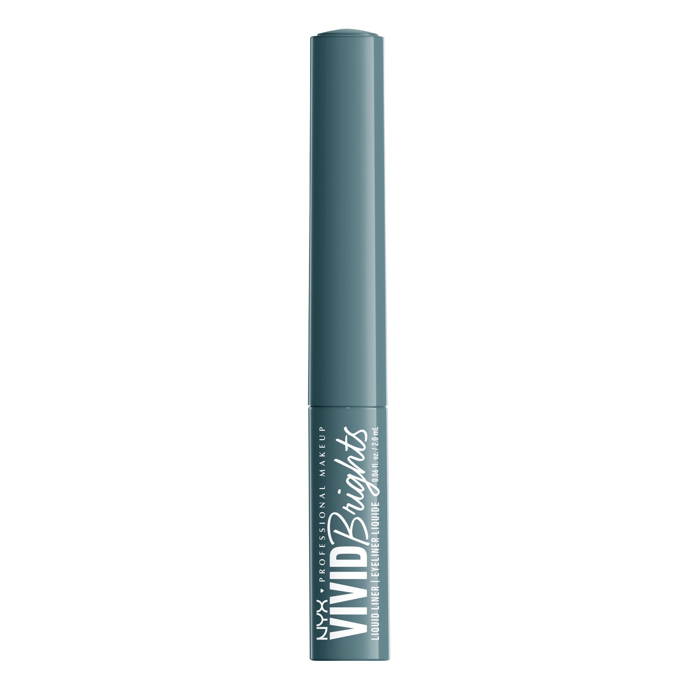 NYX Professional Makeup Vivid Bright Matte Liquid Eyeliner, Cyan Simp, 0.06 fl oz