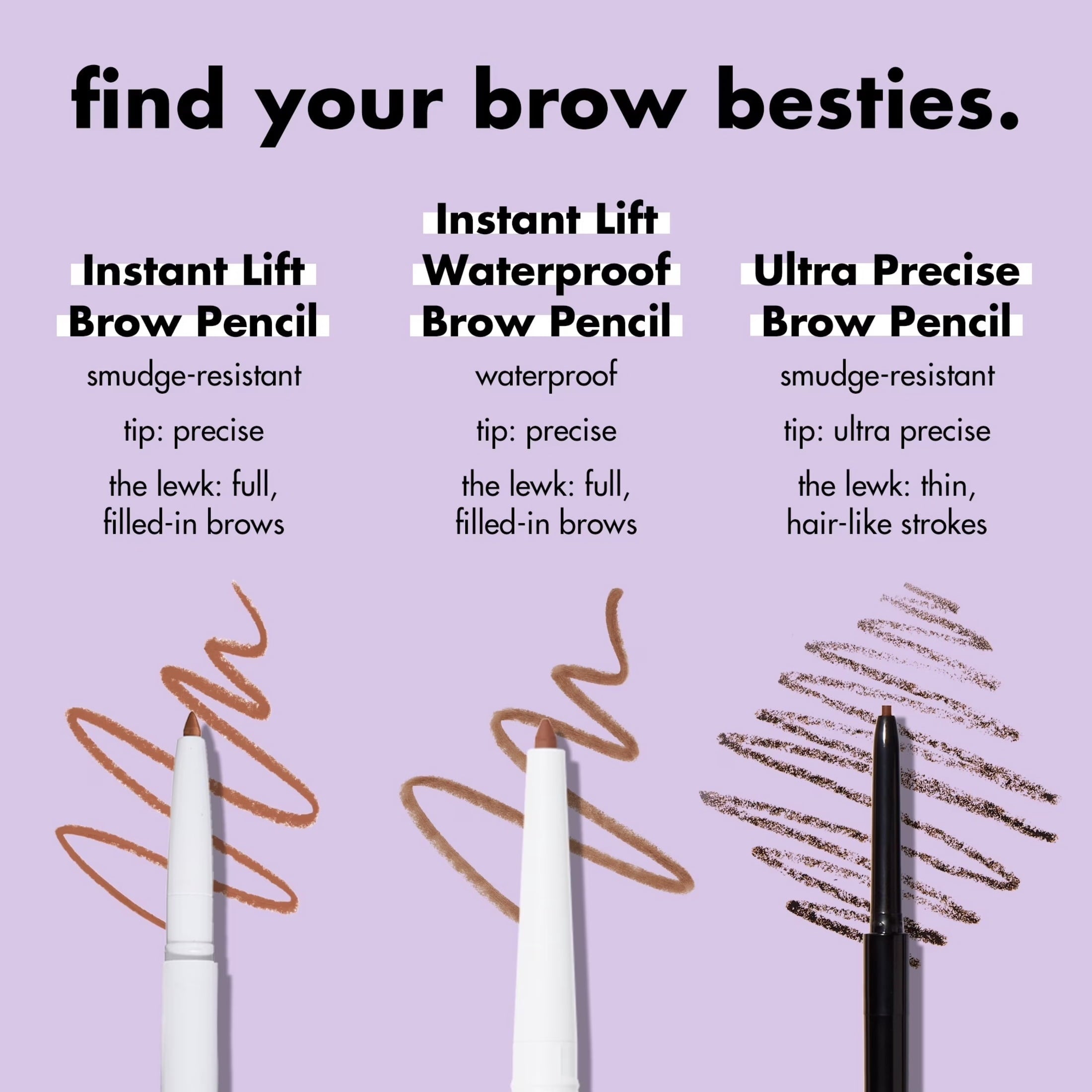 e.l.f. Instant Lift Brow Pencil - 2 Pack, Neutral Brown