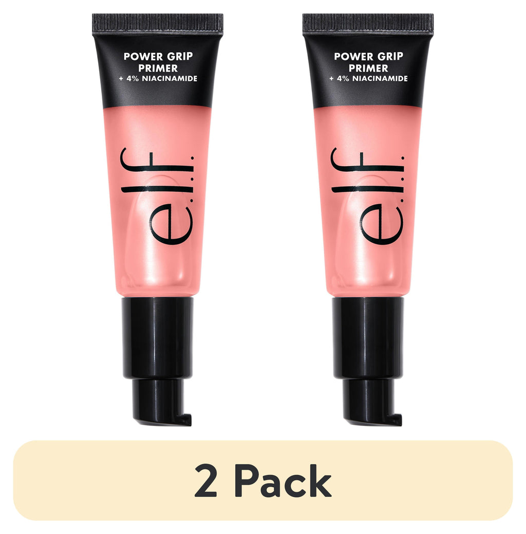 (2 pack) e.l.f. Power Grip Primer + 4% Niacinamide, 0.8 fl oz