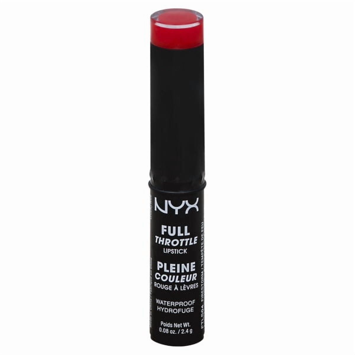 NYX Cosmetics NYX Waterproof Full Throttle Lipstick,