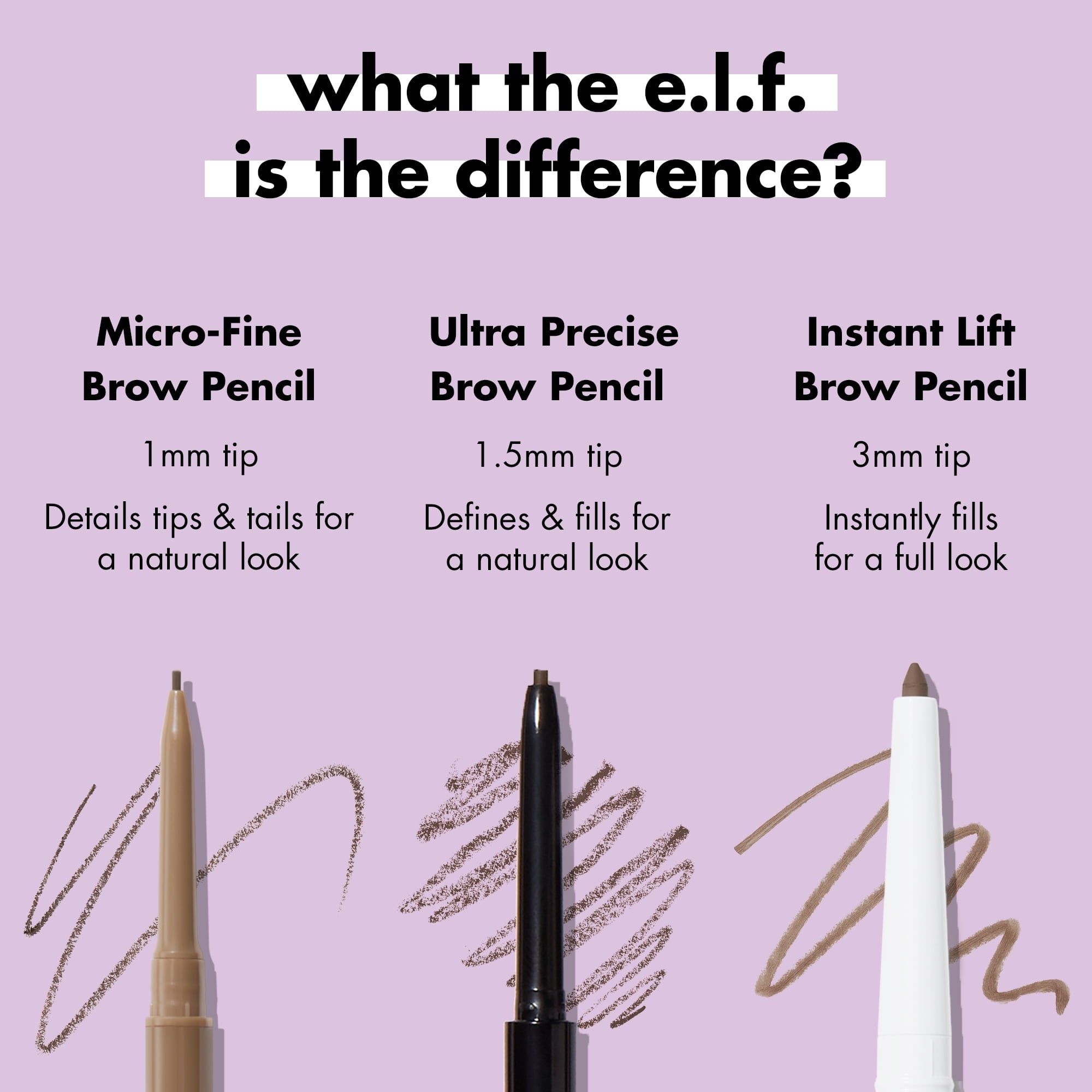 e.l.f. Holy Strokes Micro-Fine Brow Pencil Deep Brown