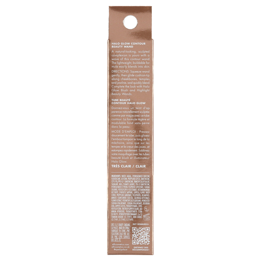 e.l.f. Halo Glow Contour Beauty Wand, Fair/Light, 0.33 fl oz