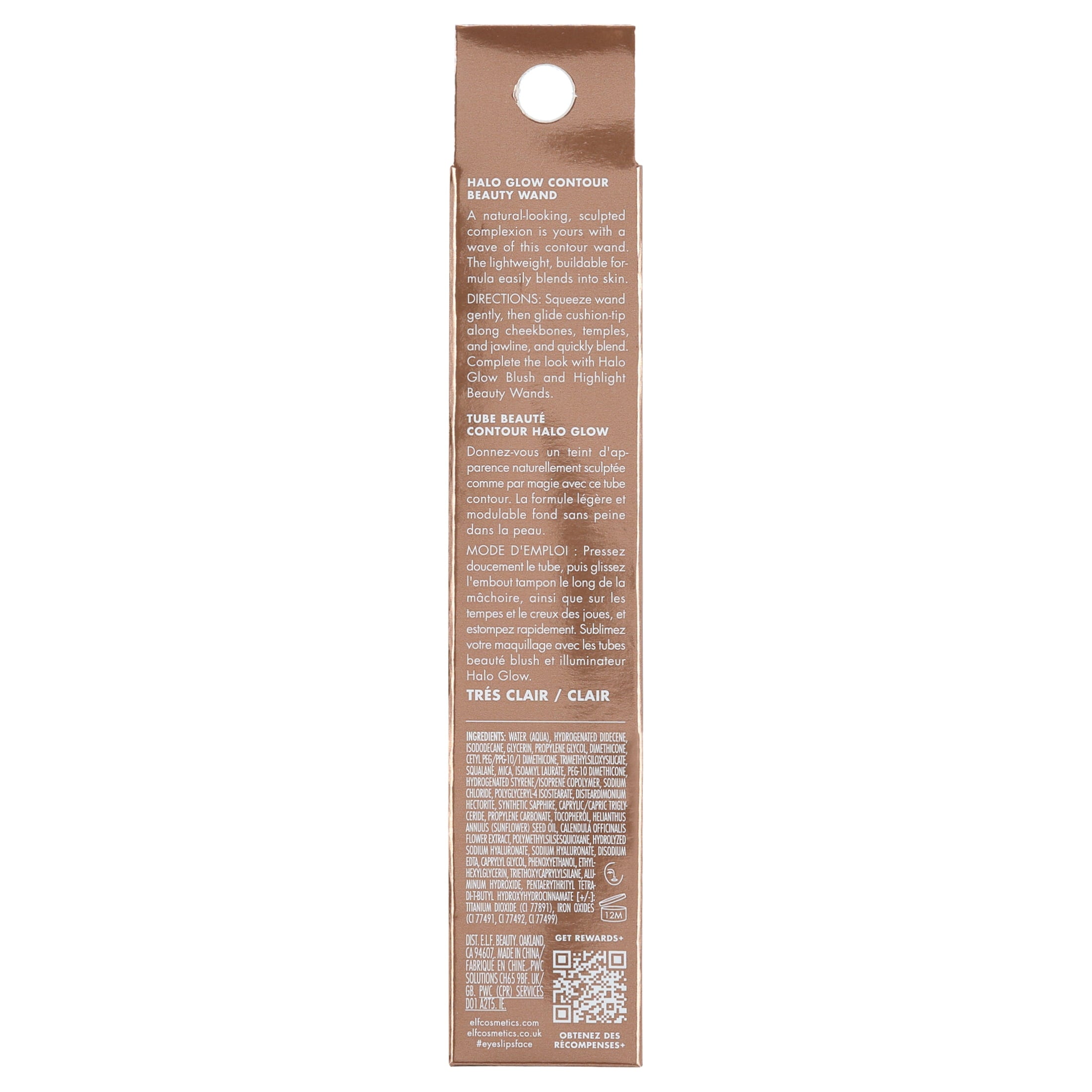 e.l.f. Halo Glow Contour Beauty Wand, Fair/Light, 0.33 fl oz