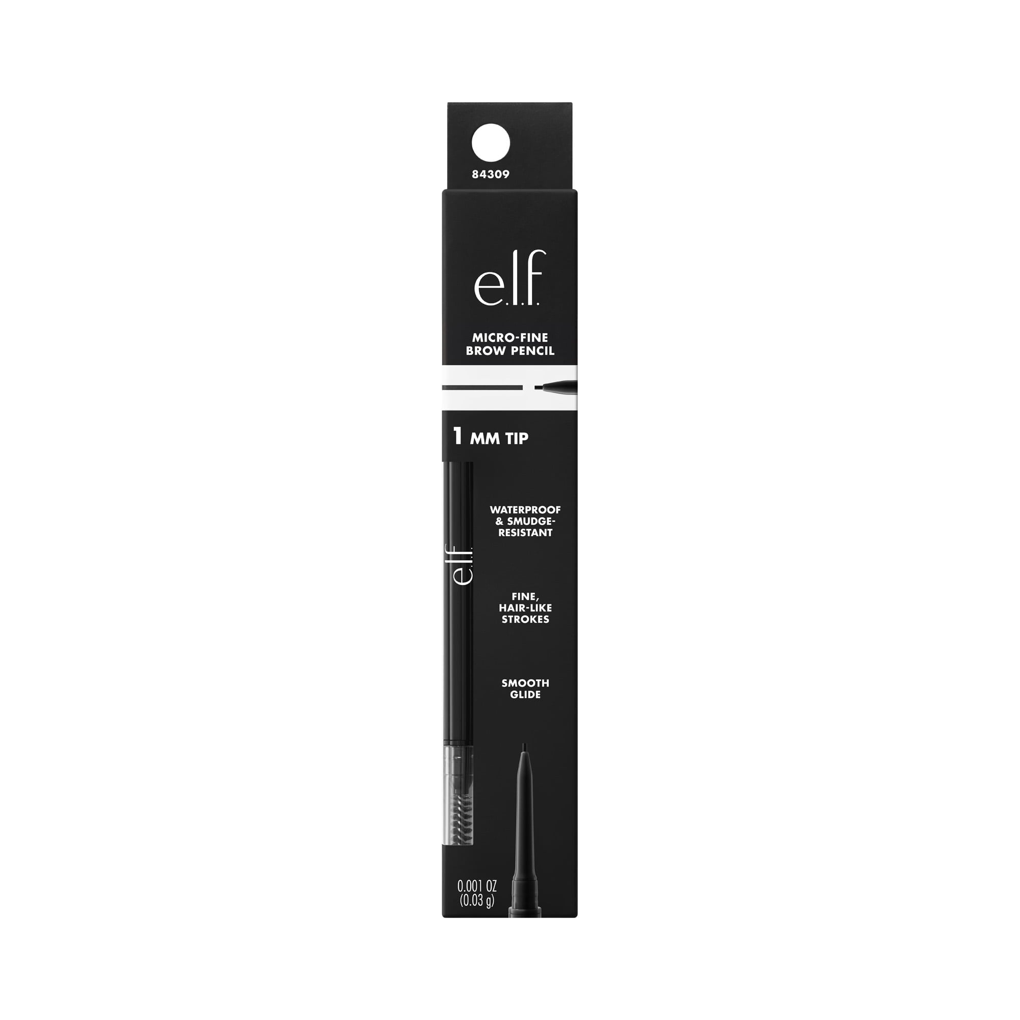 e.l.f. Holy Strokes Micro-Fine Brow Pencil, Black, 0.001oz