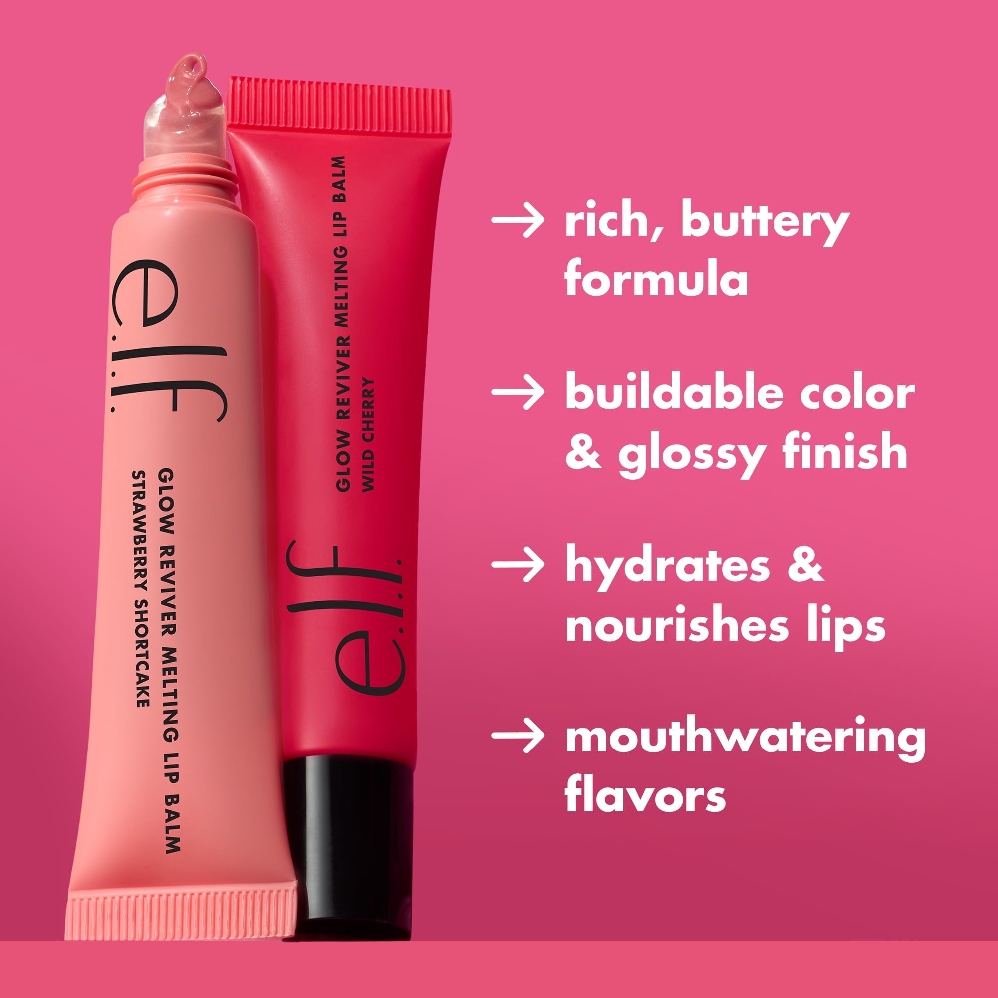 e.l.f. Glow Reviver Melting Lip Balm, Vanilla Toffee, 0.52 oz