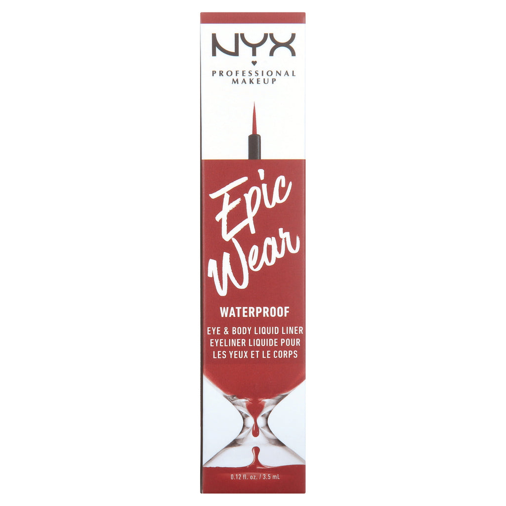 NYX Professional Makeup Epic Wear Liquid Liner, Long-Lasting Waterproof Liquid Eyeliner, Red