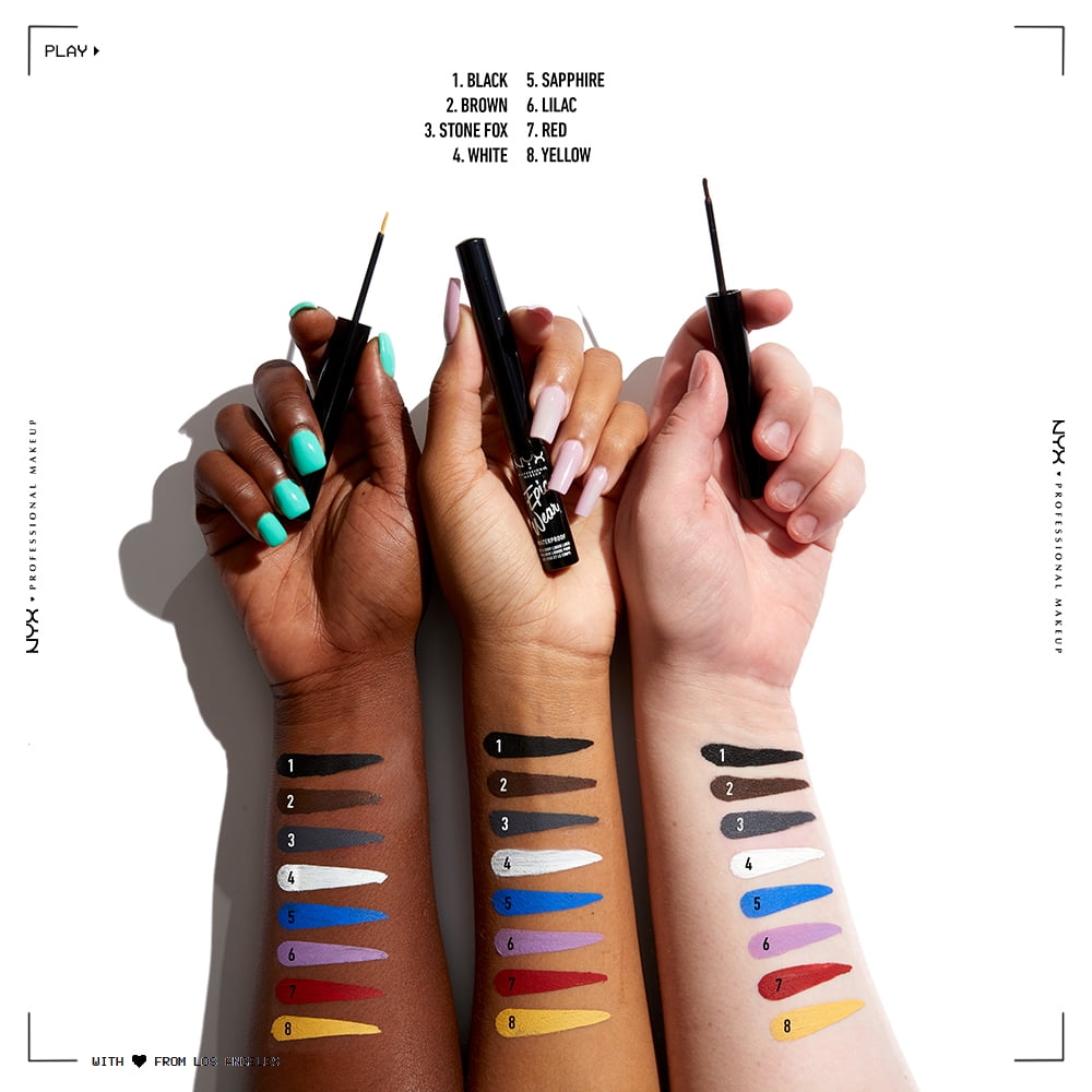 NYX Professional Makeup Epic Wear Liquid Liner, Long-Lasting Waterproof Liquid Eyeliner, White