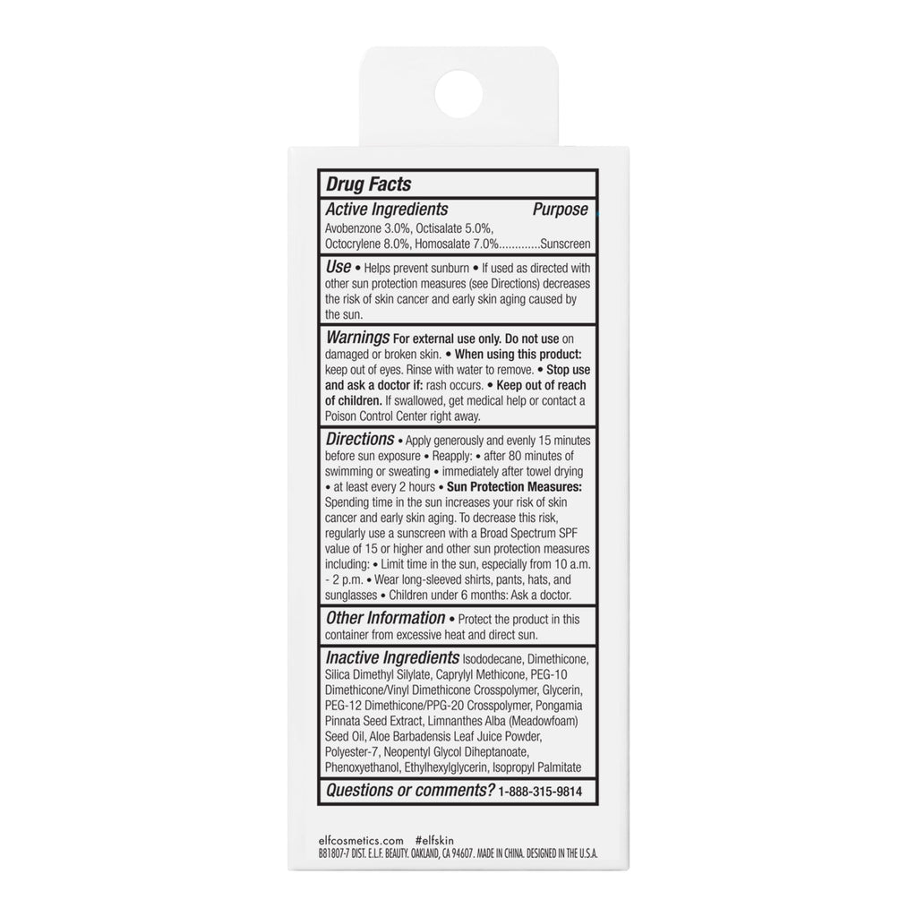 e.l.f. SKIN Suntouchable Invisible Sunscreen SPF 35
