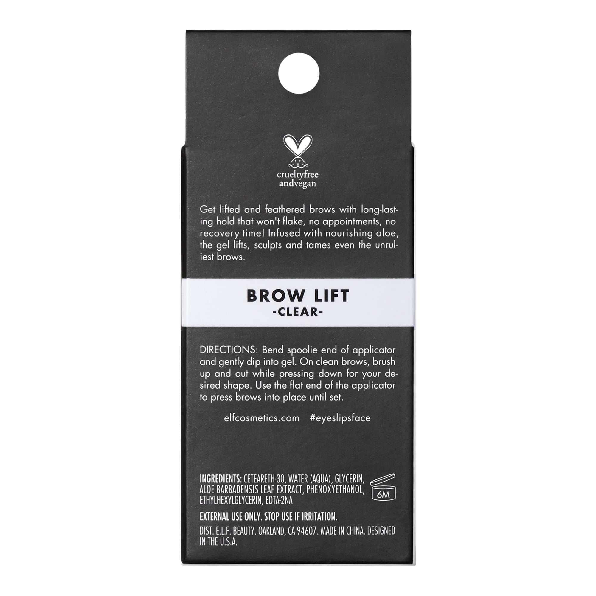 e.l.f. Cosmetics Brow Lift, Clear, Eyebrow and Eyelash Enhancers, 0.31 oz