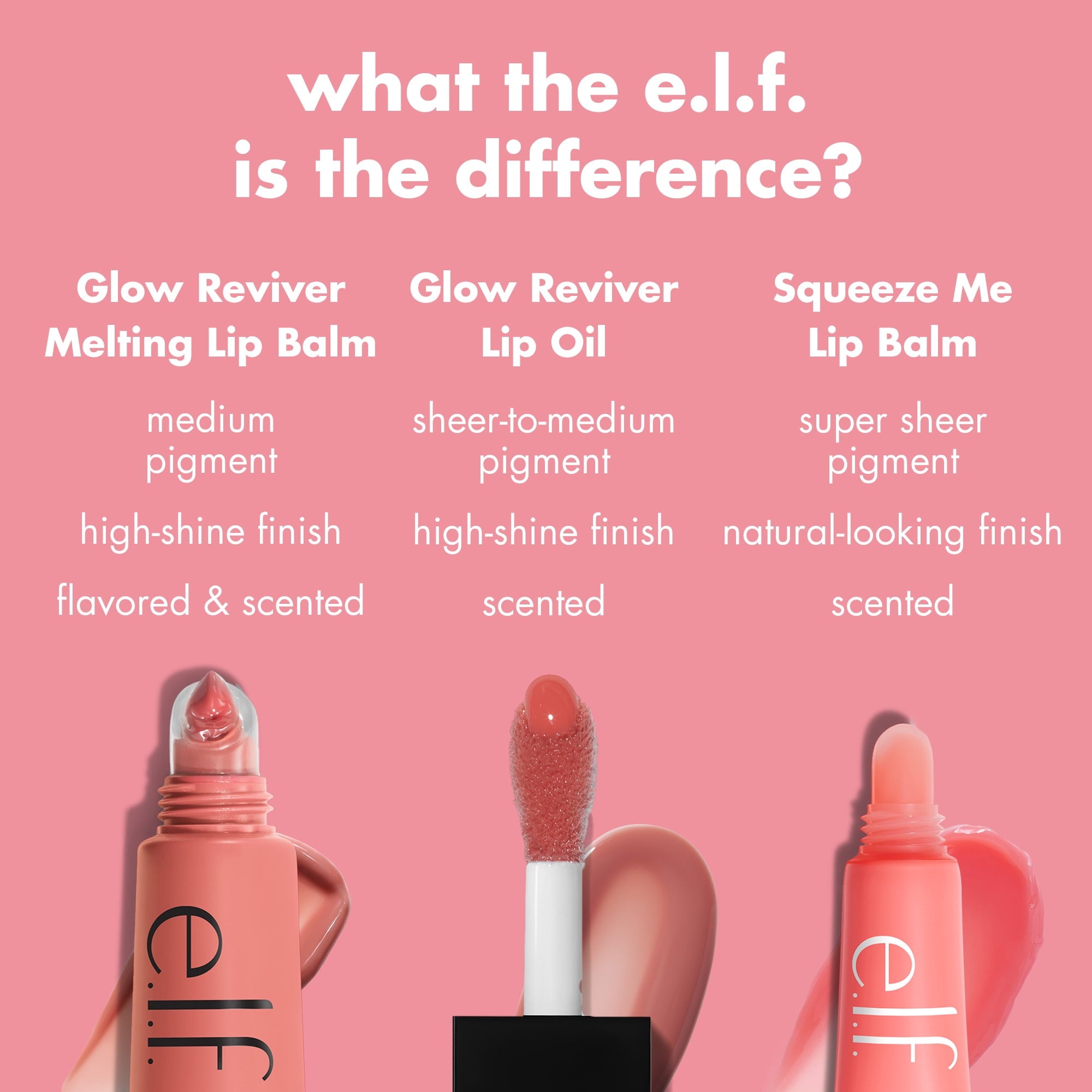 e.l.f. Glow Reviver Melting Lip Balm Candied Cranberry, 0.52oz