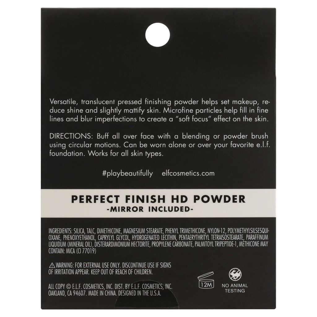 e.l.f. Perfect Finish HD Powder, Clear