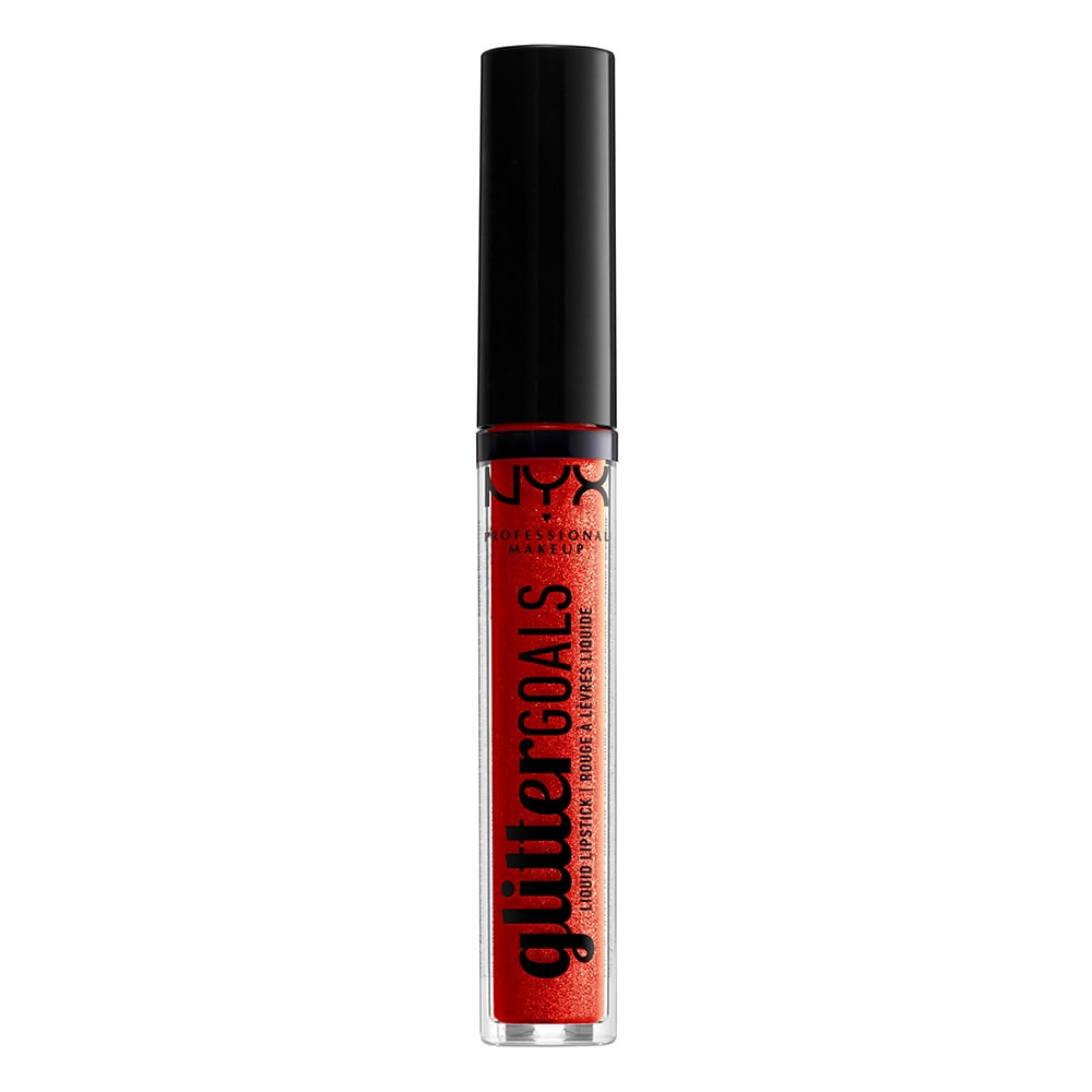 NYX Professional Makeup Glitter Goals Liquid Lipstick, Shimmy