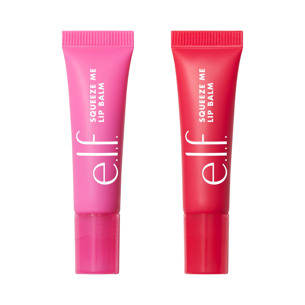 e.l.f. Squeeze Me More Lip Balm Duo, Cherry & Bubblegum, 2pc