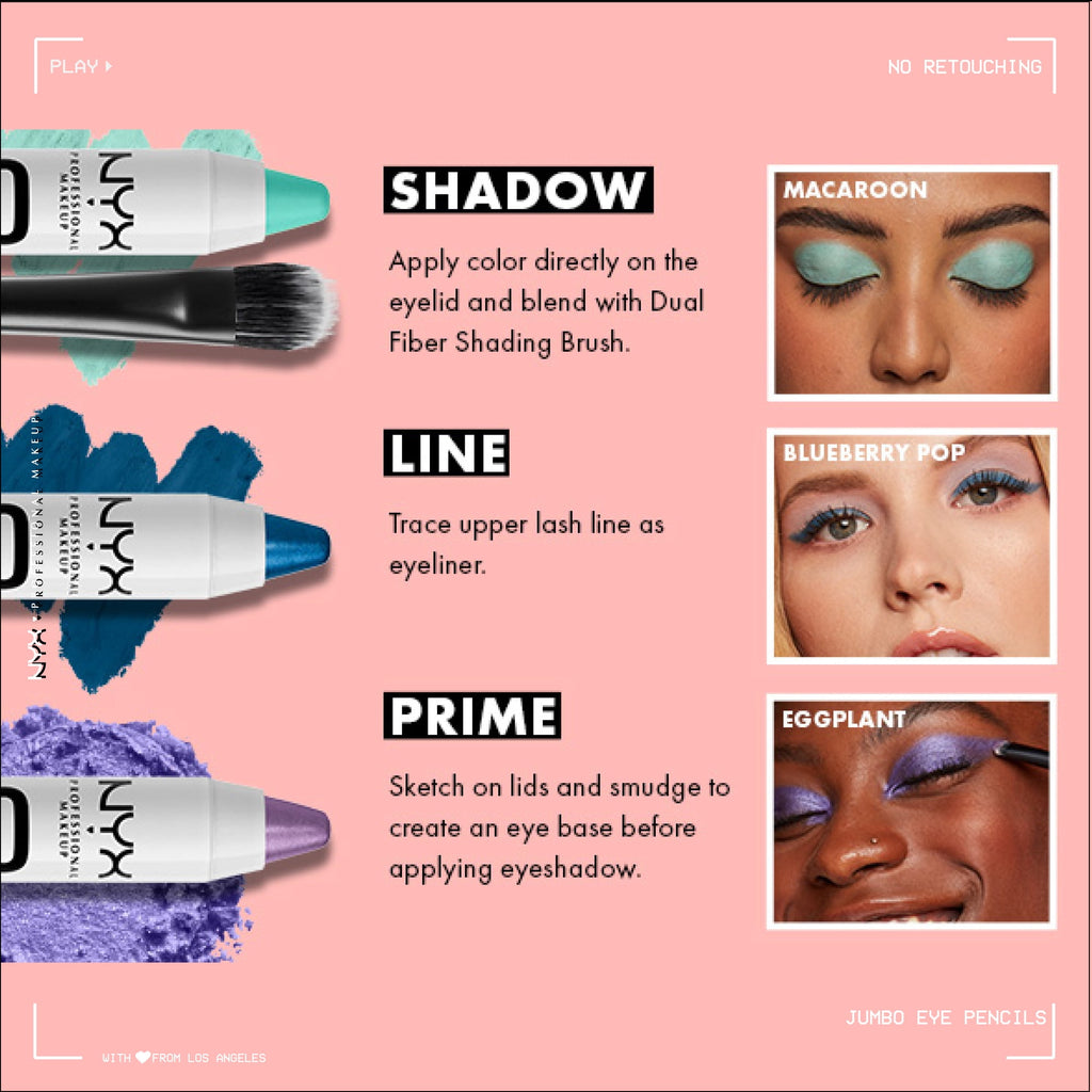 NYX Professional Makeup Jumbo Eye Pencil, All-in-one Eyeshadow and Eyeliner Multi-stick, Cashmere