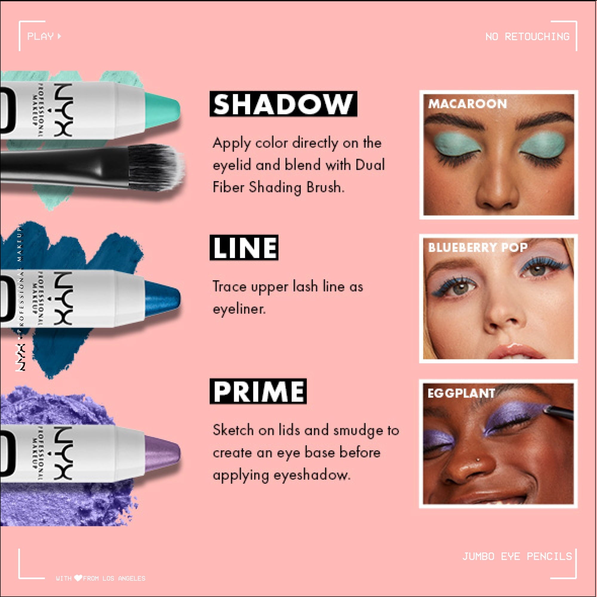 NYX Professional Makeup Jumbo Eye Pencil, All-in-one Eyeshadow and Eyeliner Multi-stick, Cashmere