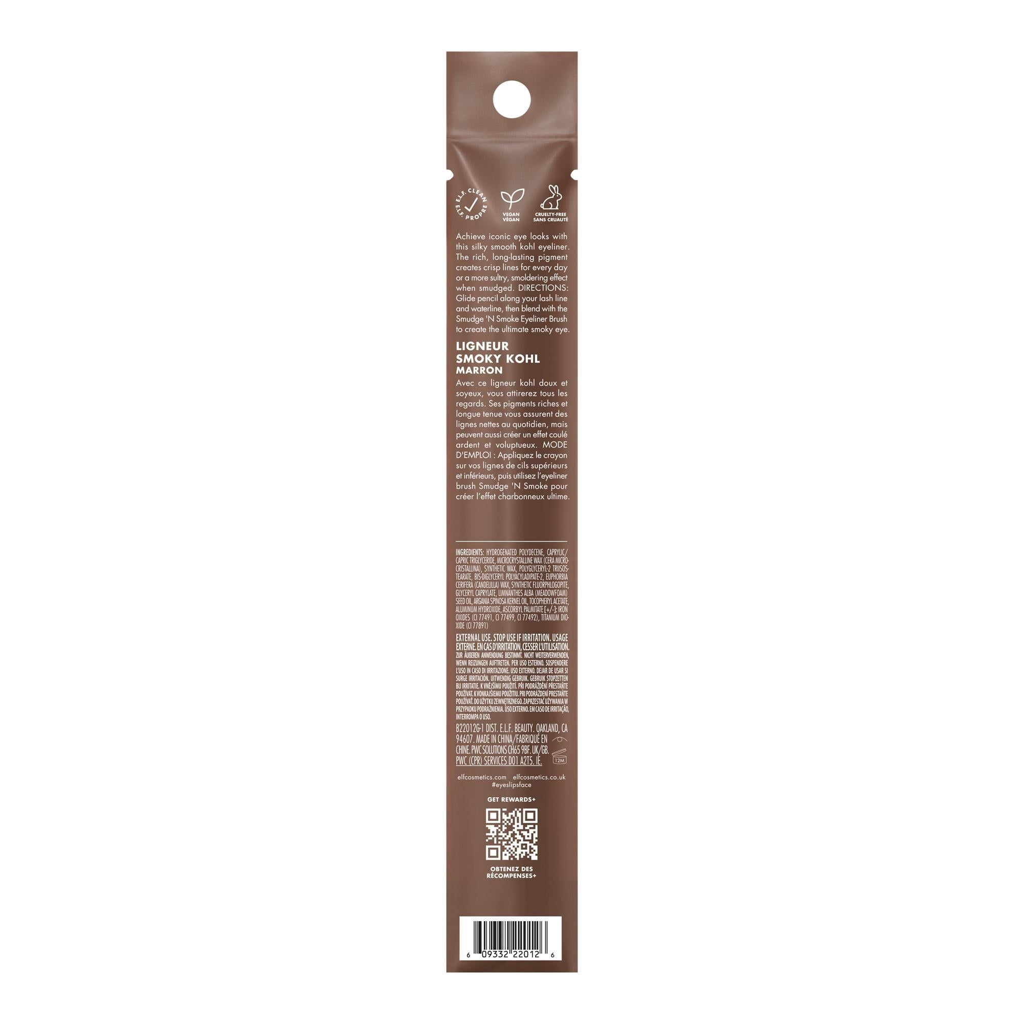 e.l.f. Smoky Kohl Eyeliner, Brownie Points, 0.03oz