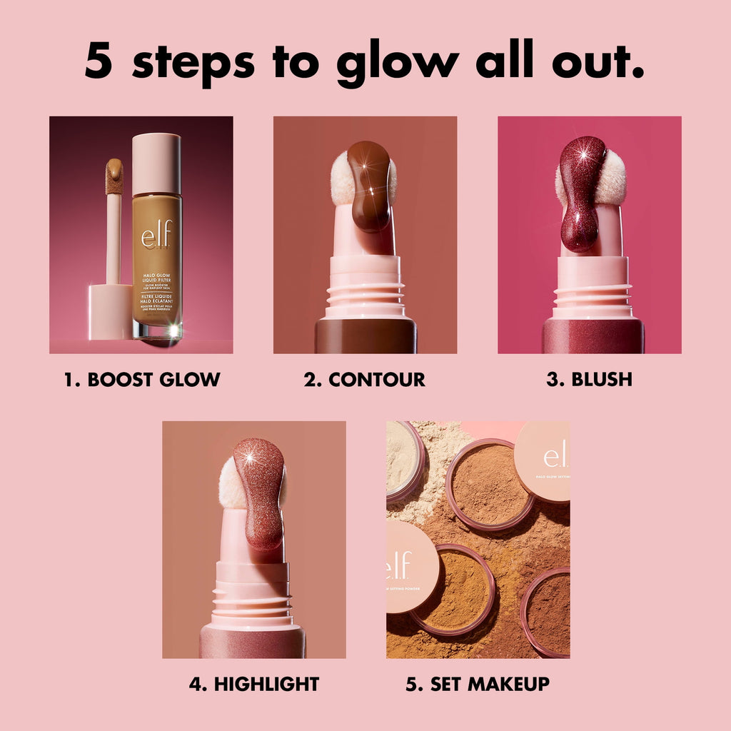 e.l.f. Halo Glow Blush Beauty Wand, Pink-Me-Up, 0.33 fl oz