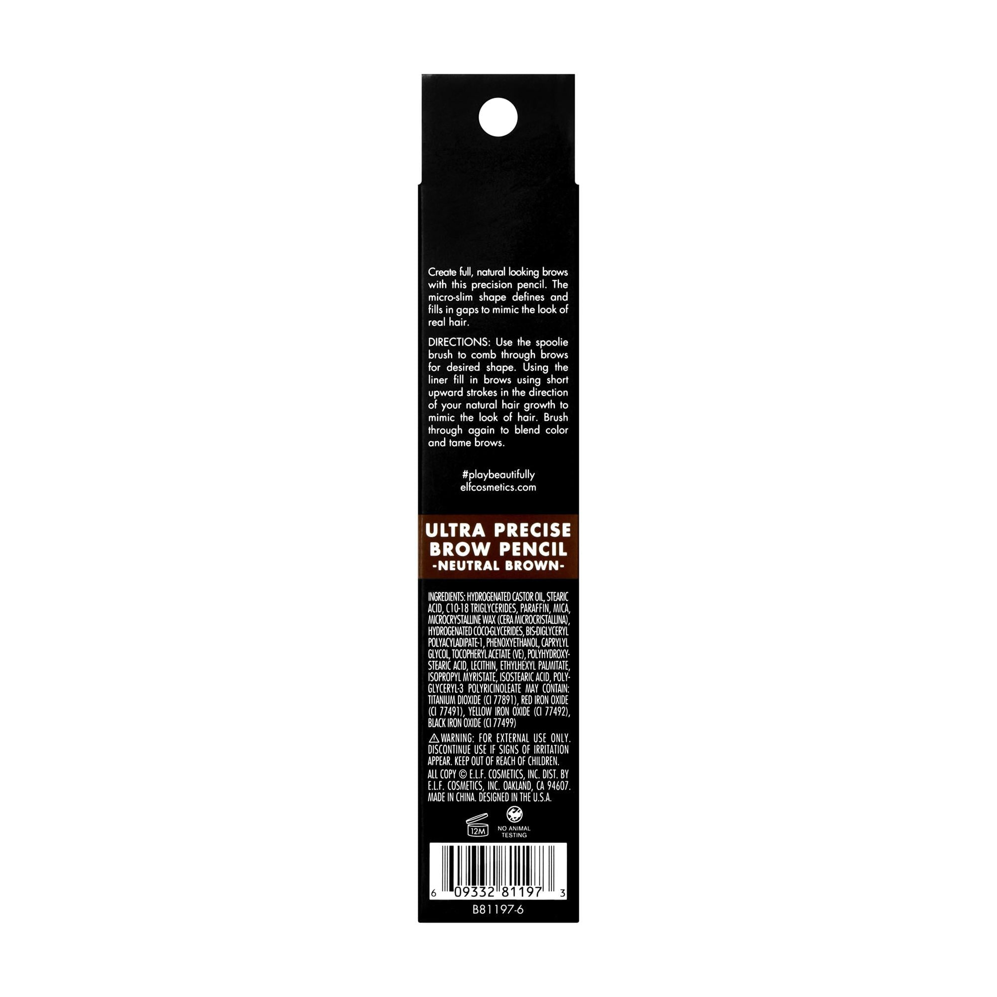 e.l.f. Ultra Precise Brow Pencil, Neutral Brown