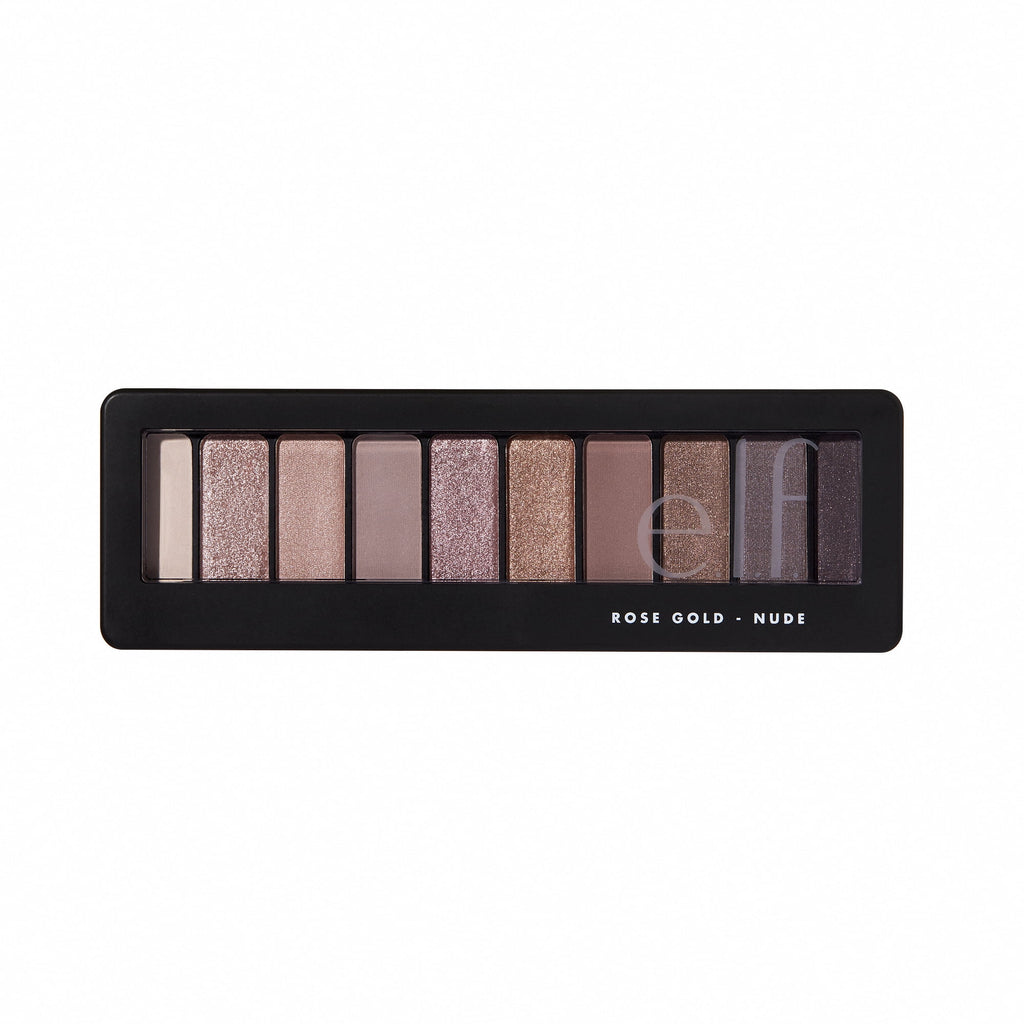 e.l.f. Perfect 10 Eyeshadow Palette, Nude Rose Gold
