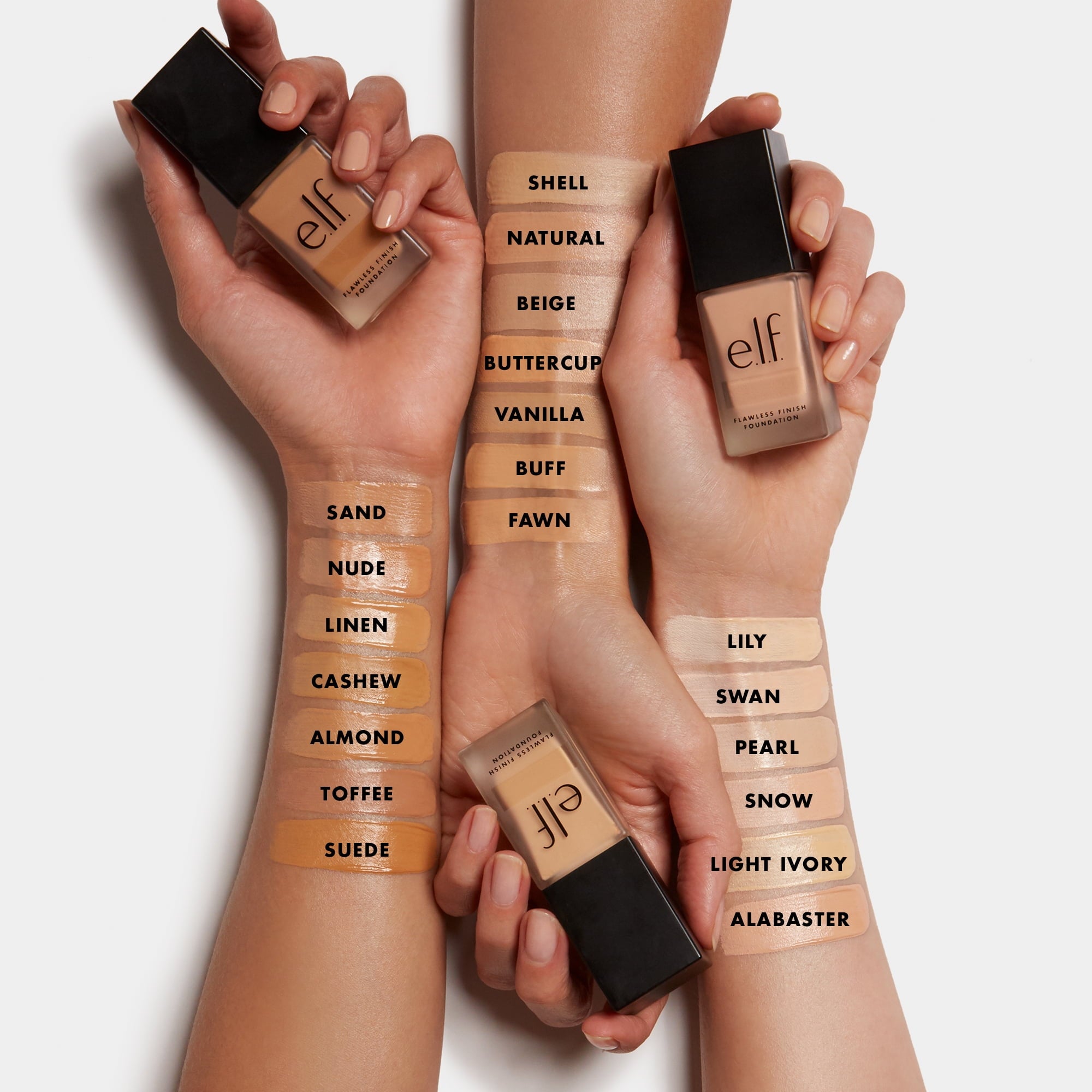 e.l.f. Flawless Satin Foundation, Beige, 0.68 fl oz