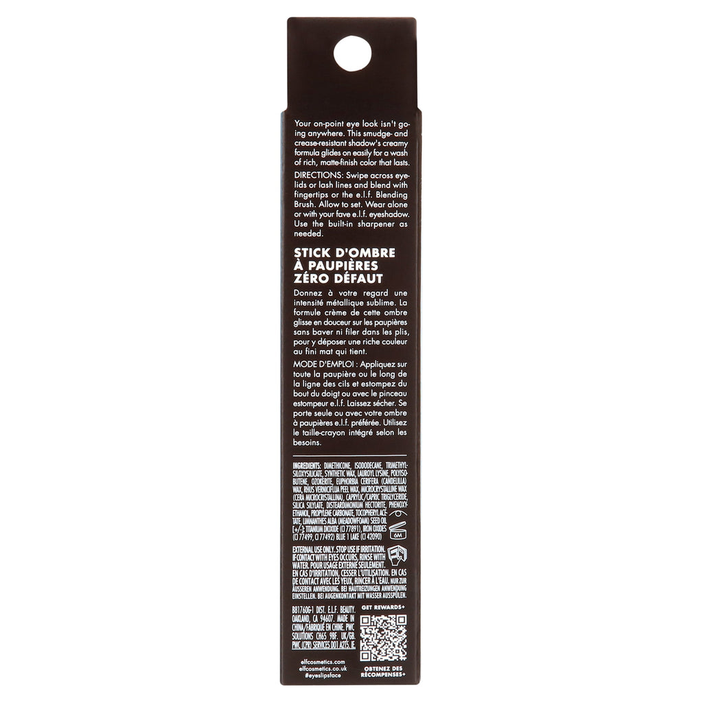 e.l.f. No Budge Matte Shadow Stick, Out of Sight, 0.05oz