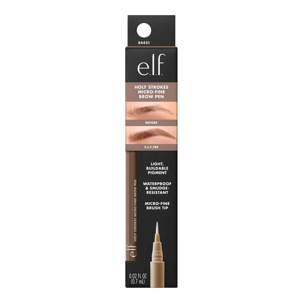 e.l.f. Holy Strokes Micro-Fine Brow Pen, Taupe, 0.02 fl oz