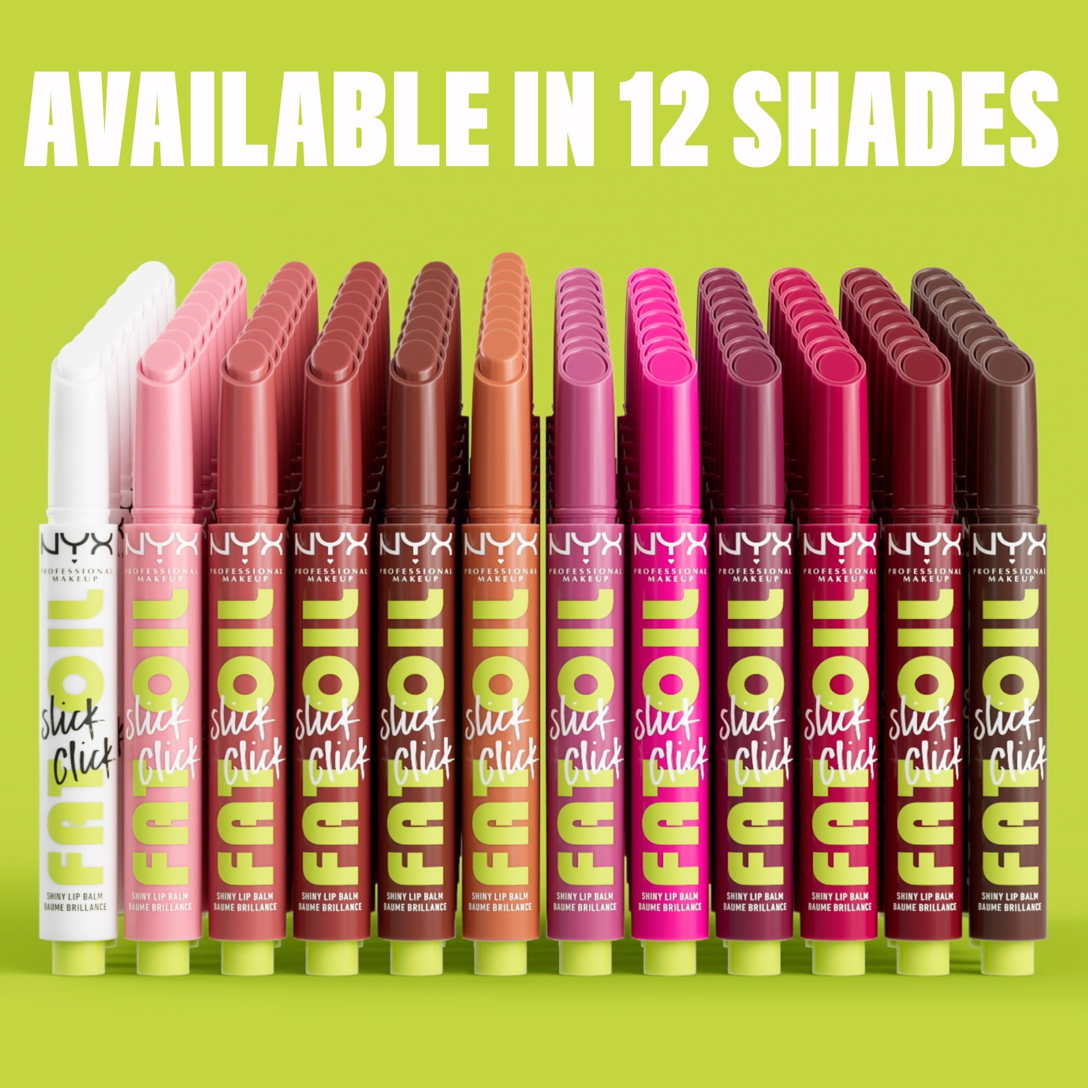 NYX Professional Makeup Fat Oil Slick Click Hydrating Tinted Lip Gloss with Lightweight Hydration, Link in My Bio, 0.07 oz