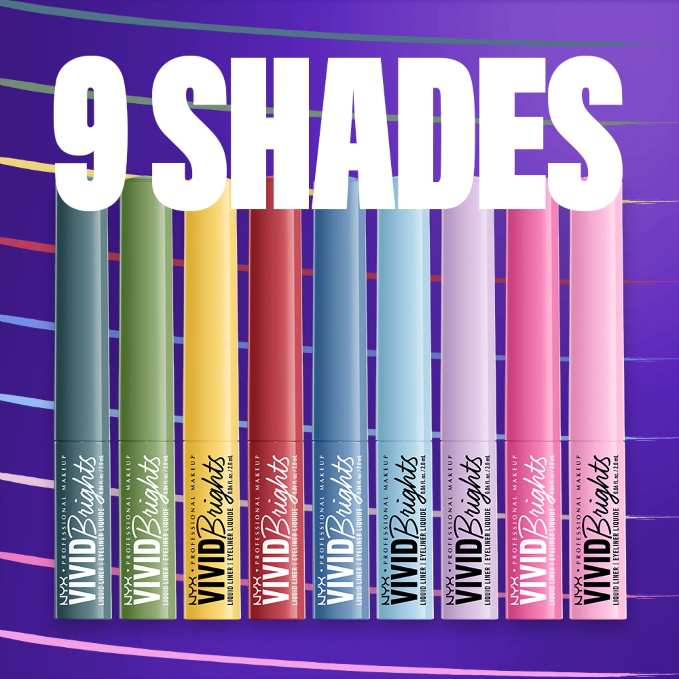 NYX Professional Makeup Vivid Brights Liquid Liner, Smear-Resistant Eyeliner, Had Me At Yellow