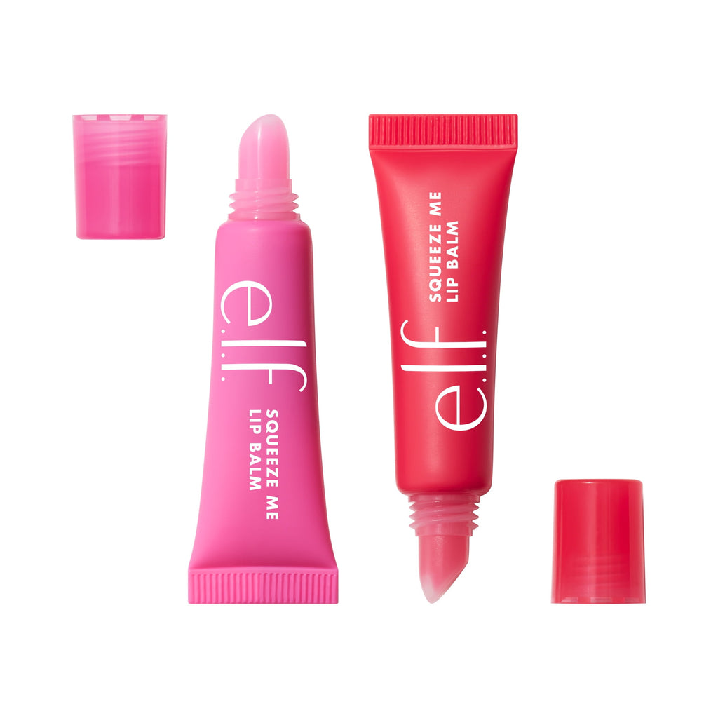 e.l.f. Squeeze Me More Lip Balm Duo, Cherry & Bubblegum, 2pc