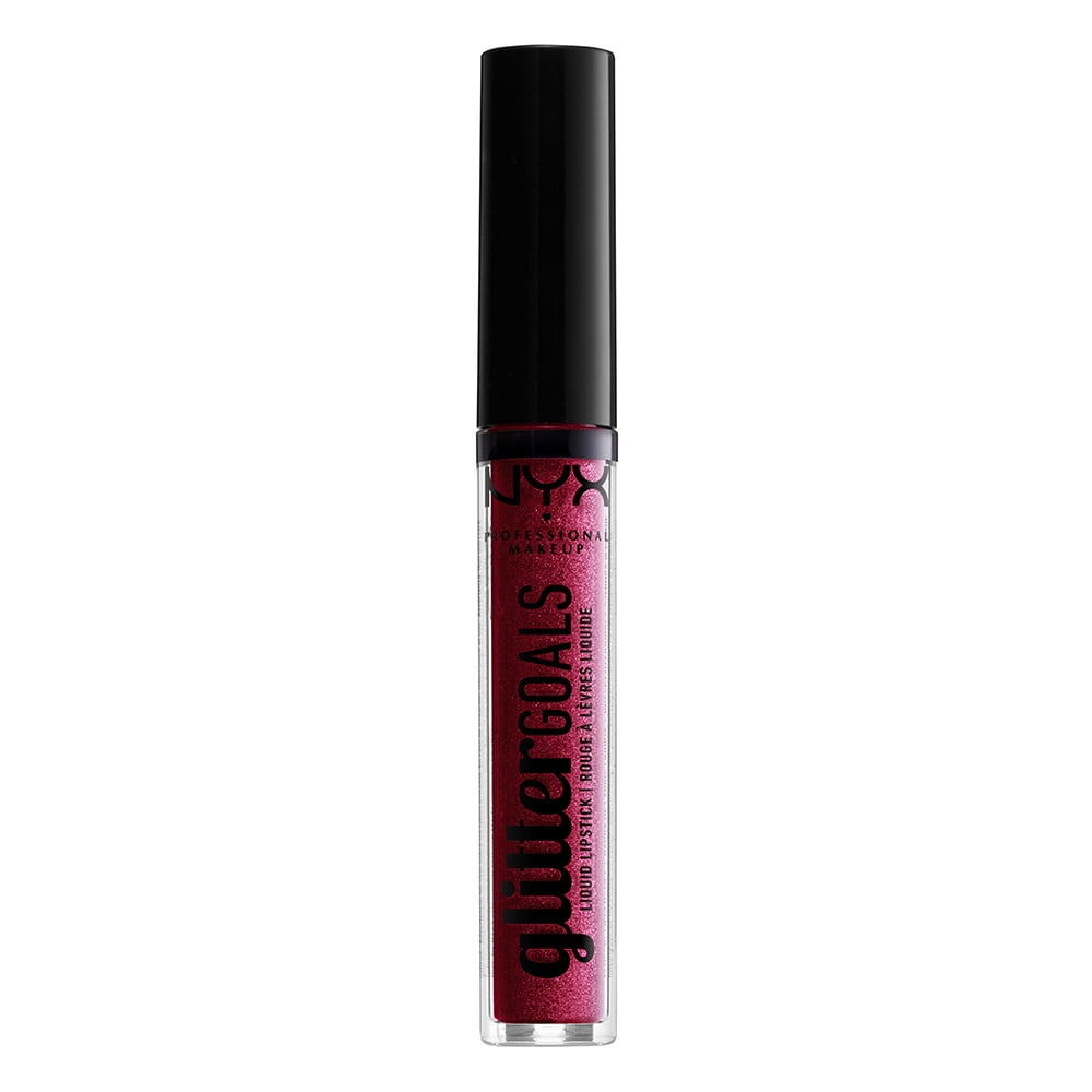 NYX Professional Makeup Glitter Goals Liquid Lipstick, 06 Bloodstone