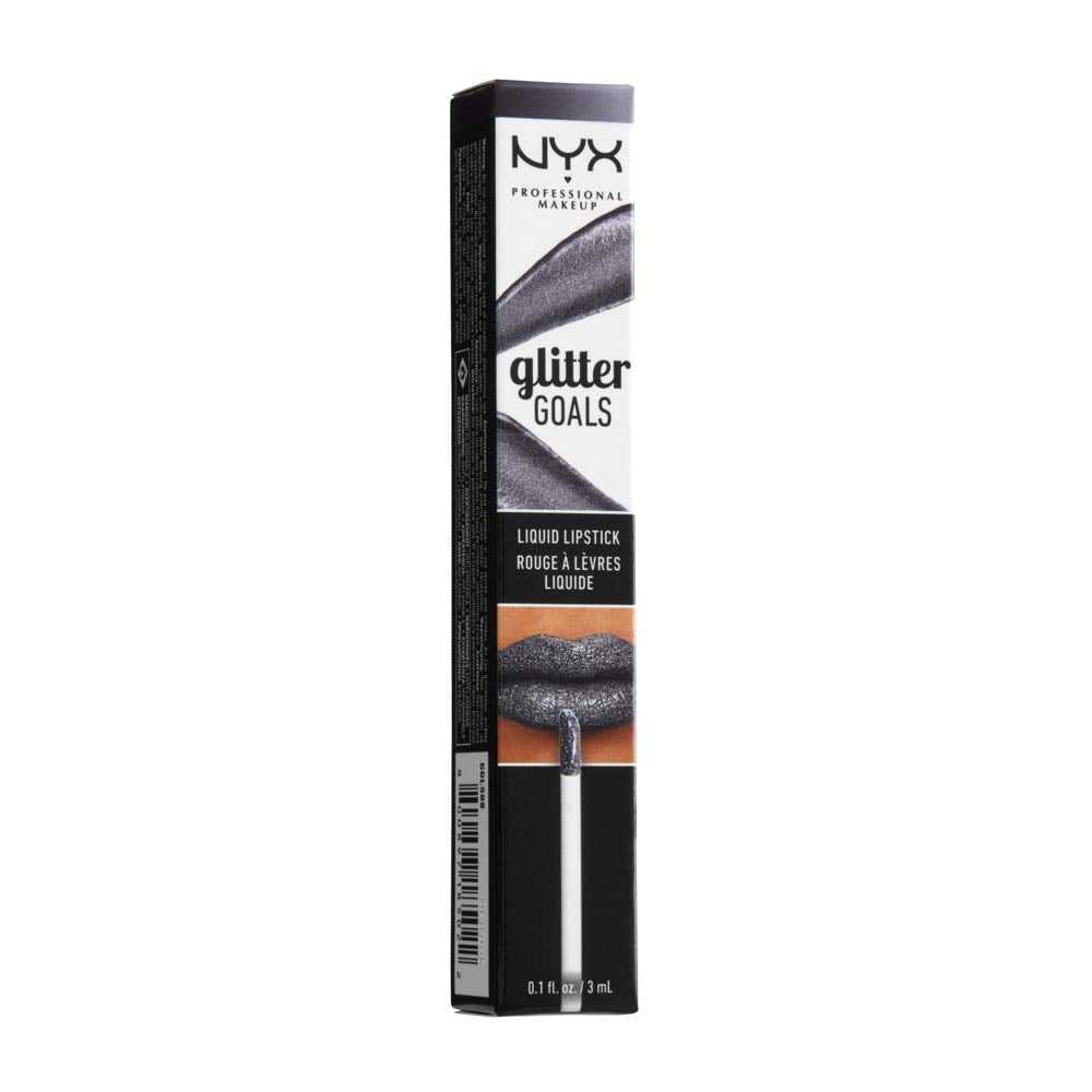 NYX Professional Makeup Glitter Goals Liquid Lipstick, Alienated