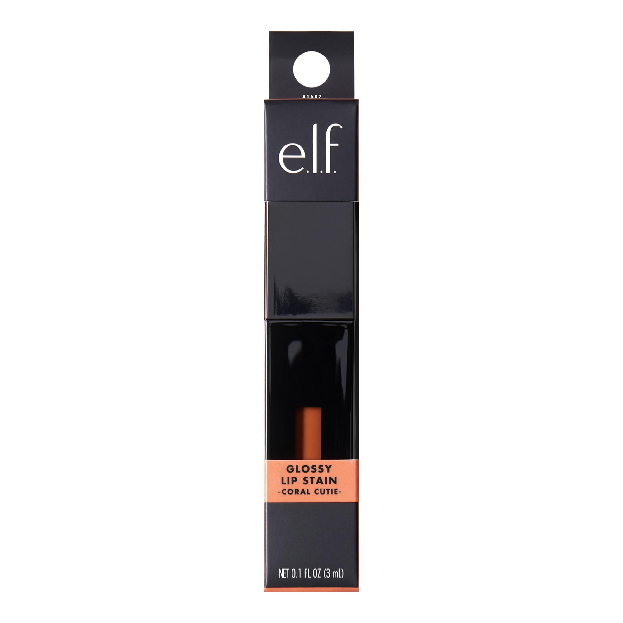 e.l.f. Glossy Lip Stain, Coral Cutie, 0.1 fl oz