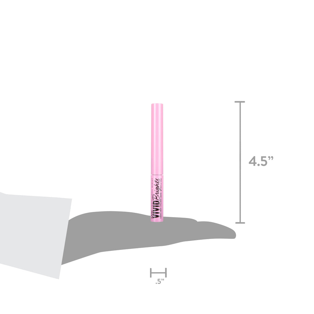 NYX Professional Makeup Vivid Bright Matte Liquid Eyeliner, Sneaky Pink, 0.06 fl oz