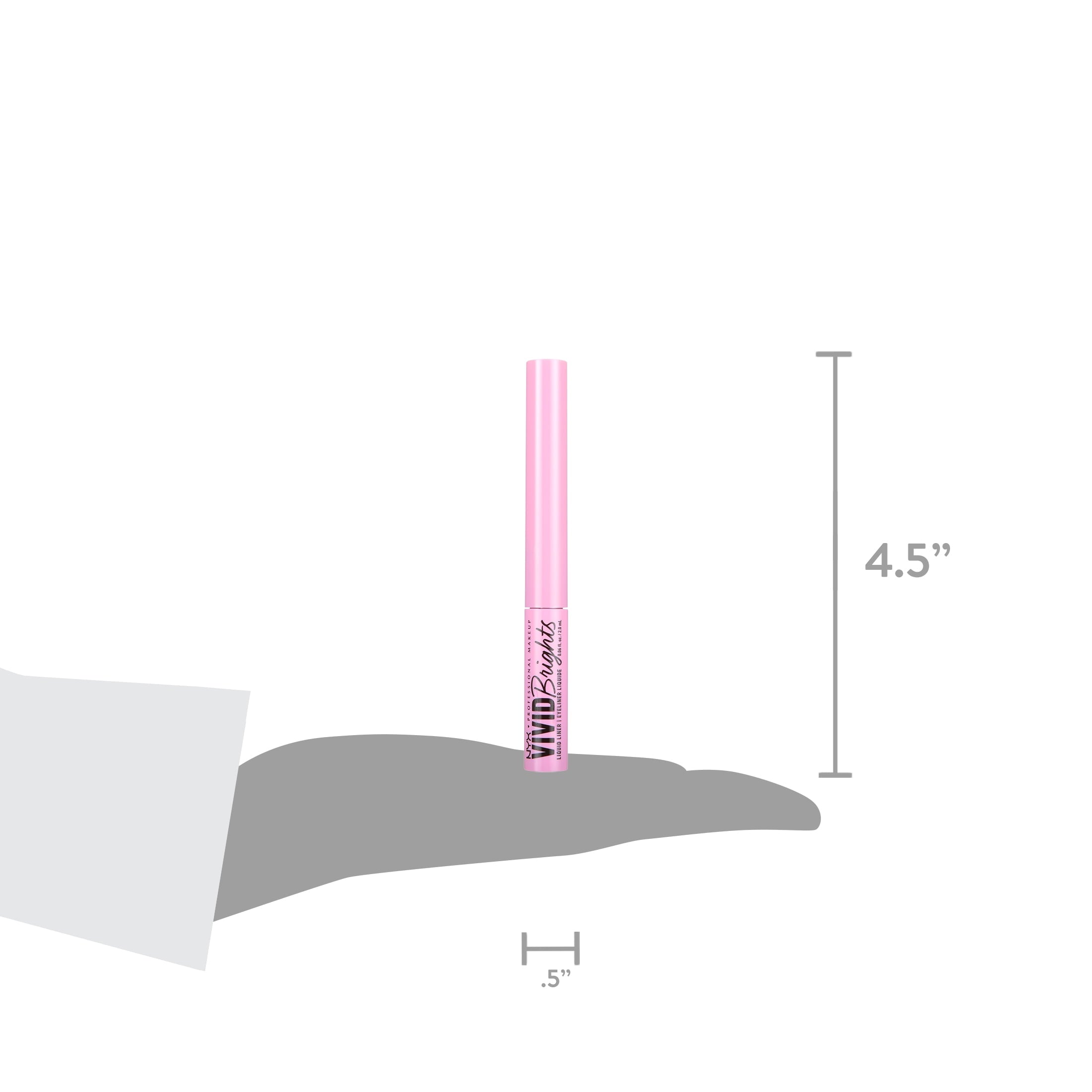 NYX Professional Makeup Vivid Bright Matte Liquid Eyeliner, Sneaky Pink, 0.06 fl oz
