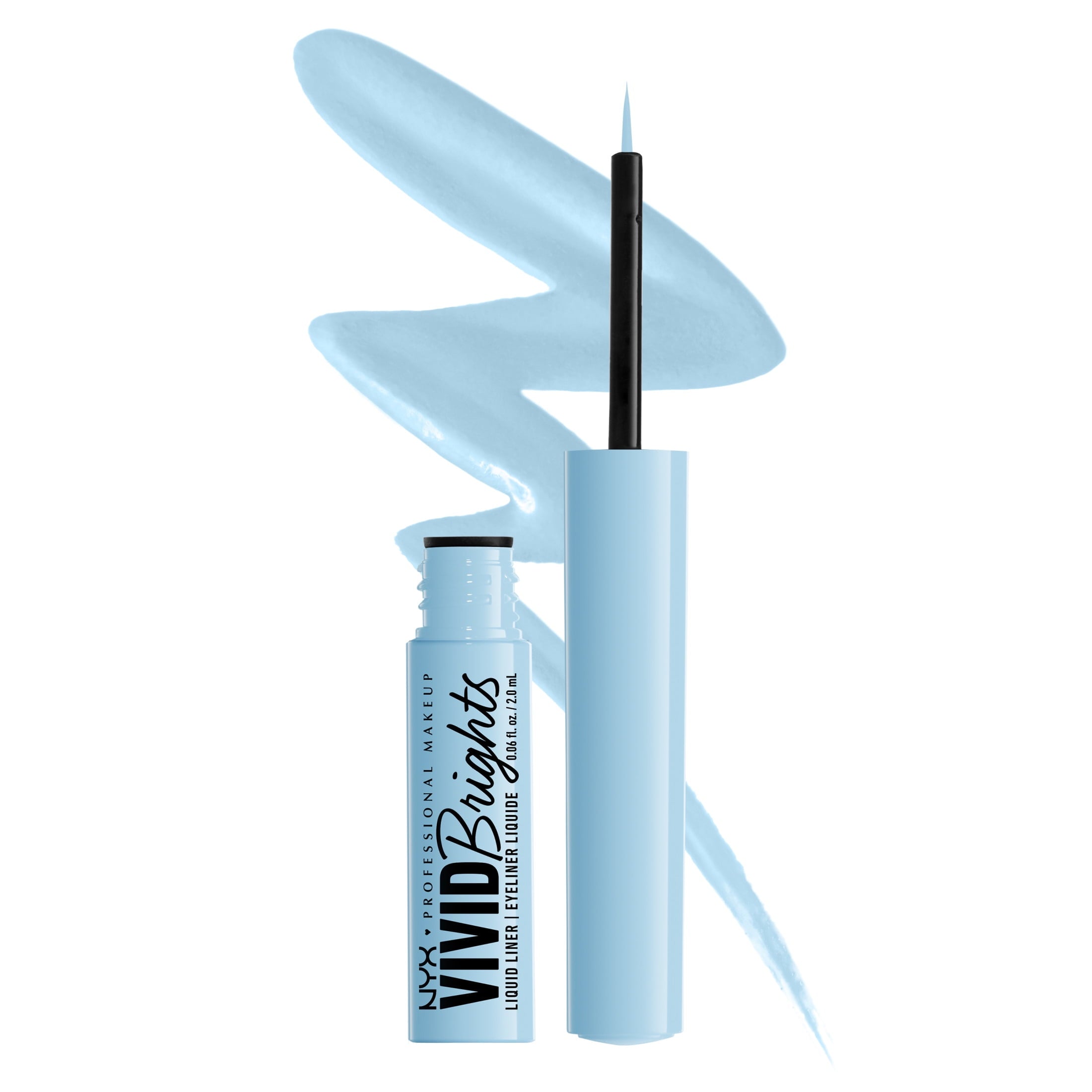 NYX Professional Makeup Vivid Bright Matte Liquid Eyeliner, Blue Thang, 0.06 fl oz