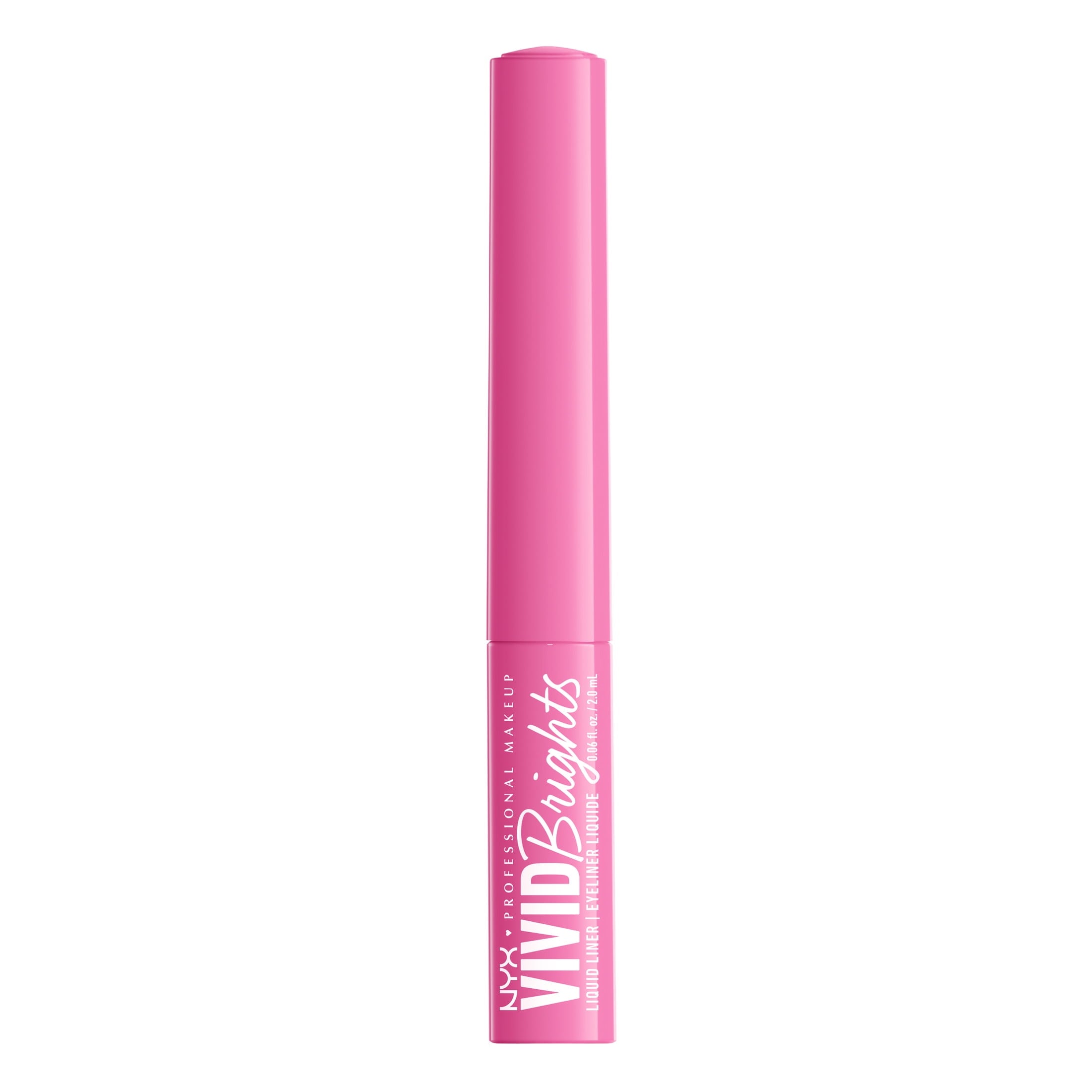 NYX Professional Makeup Vivid Brights Liquid Liner, Smear-Resistant Eyeliner, Don't Pink Twice