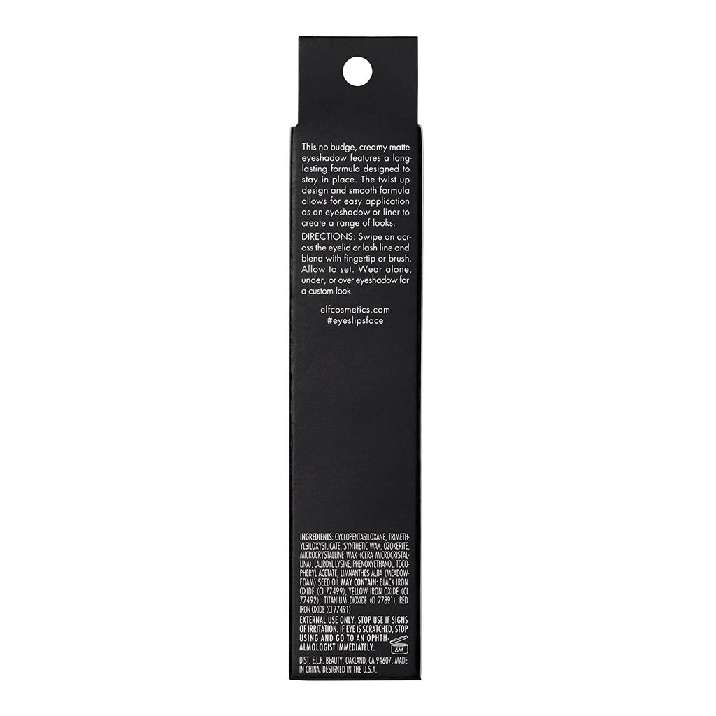 e.l.f. No Budge Matte Shadow Stick, Cool Beans, 0.05oz