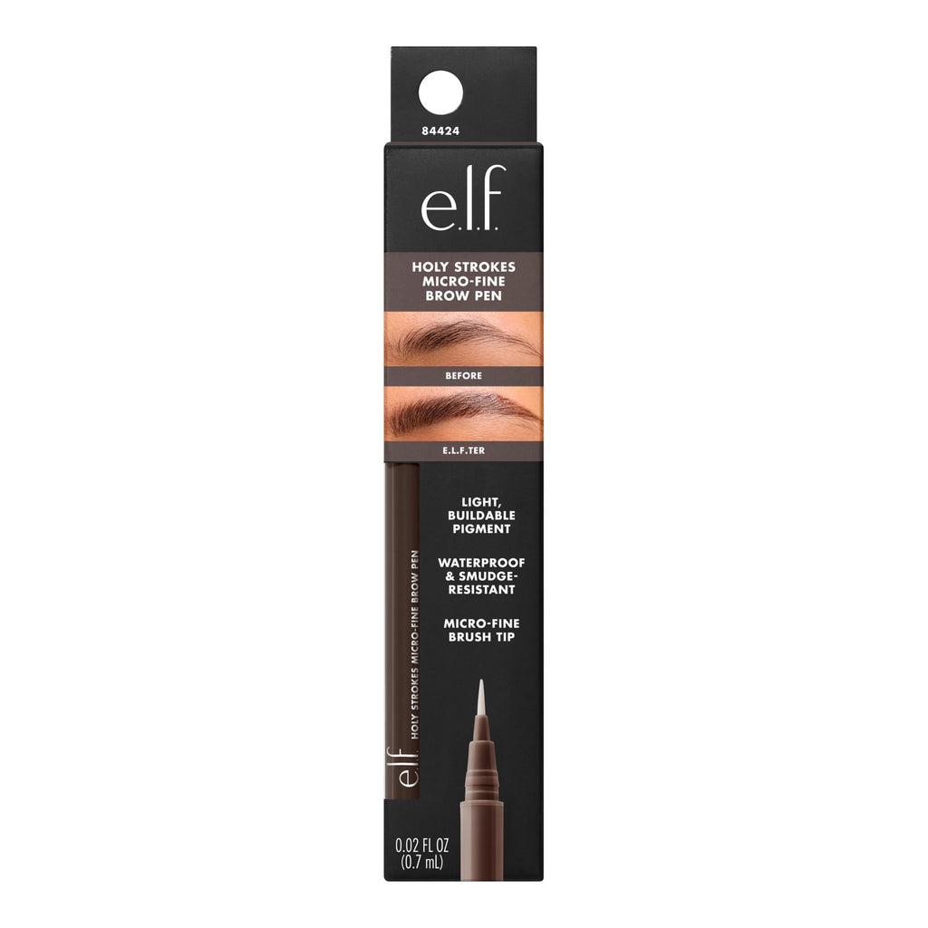 e.l.f. Holy Strokes Micro-Fine Brow Pen, Neutral Brown, 0.02 fl oz