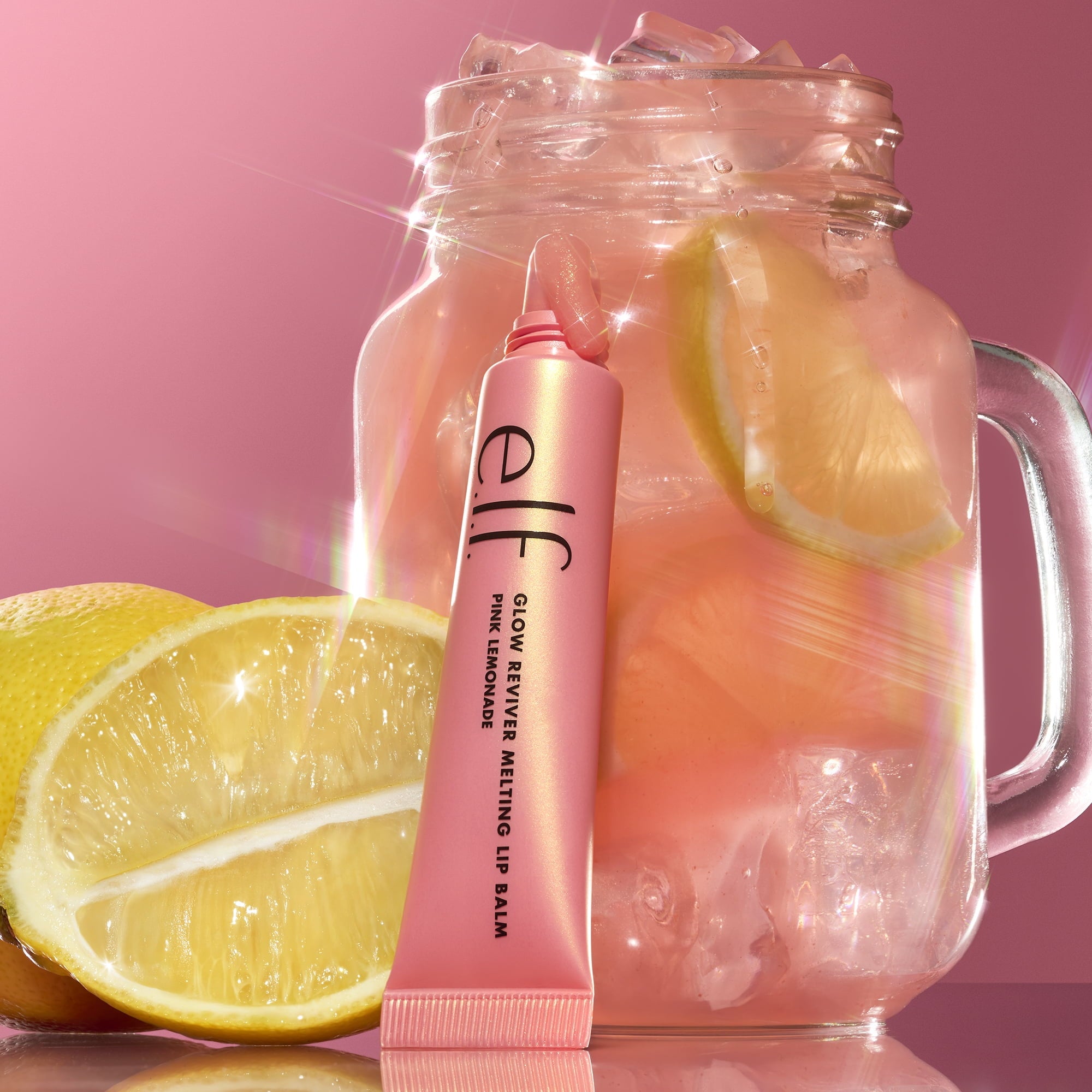 e.l.f. Glow Reviver Melting Lip Balm, Pink Lemonade, 0.52oz
