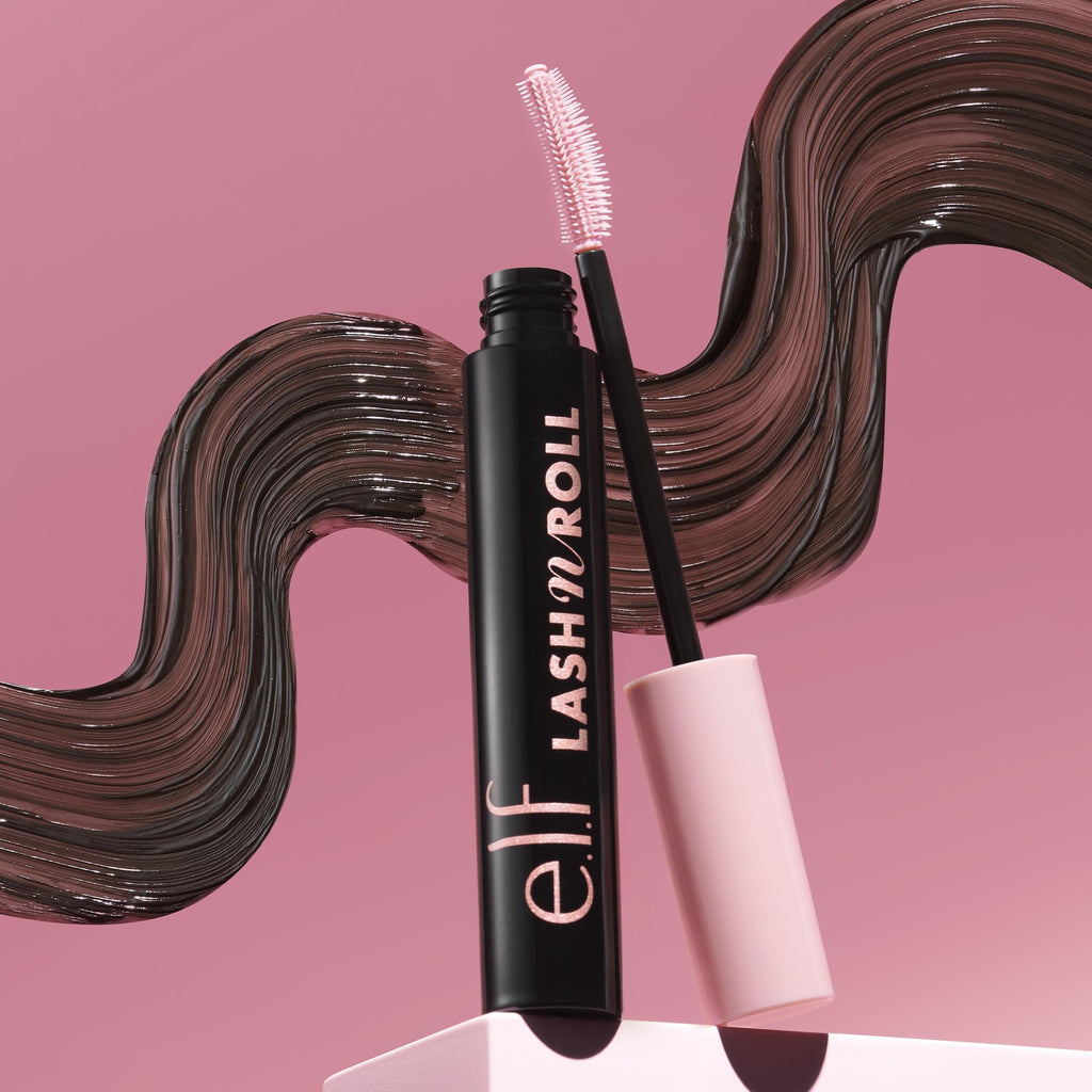 e.l.f. Lash 'N Roll® Curling & Lifting Mascara, Deep Brown, 0.32oz
