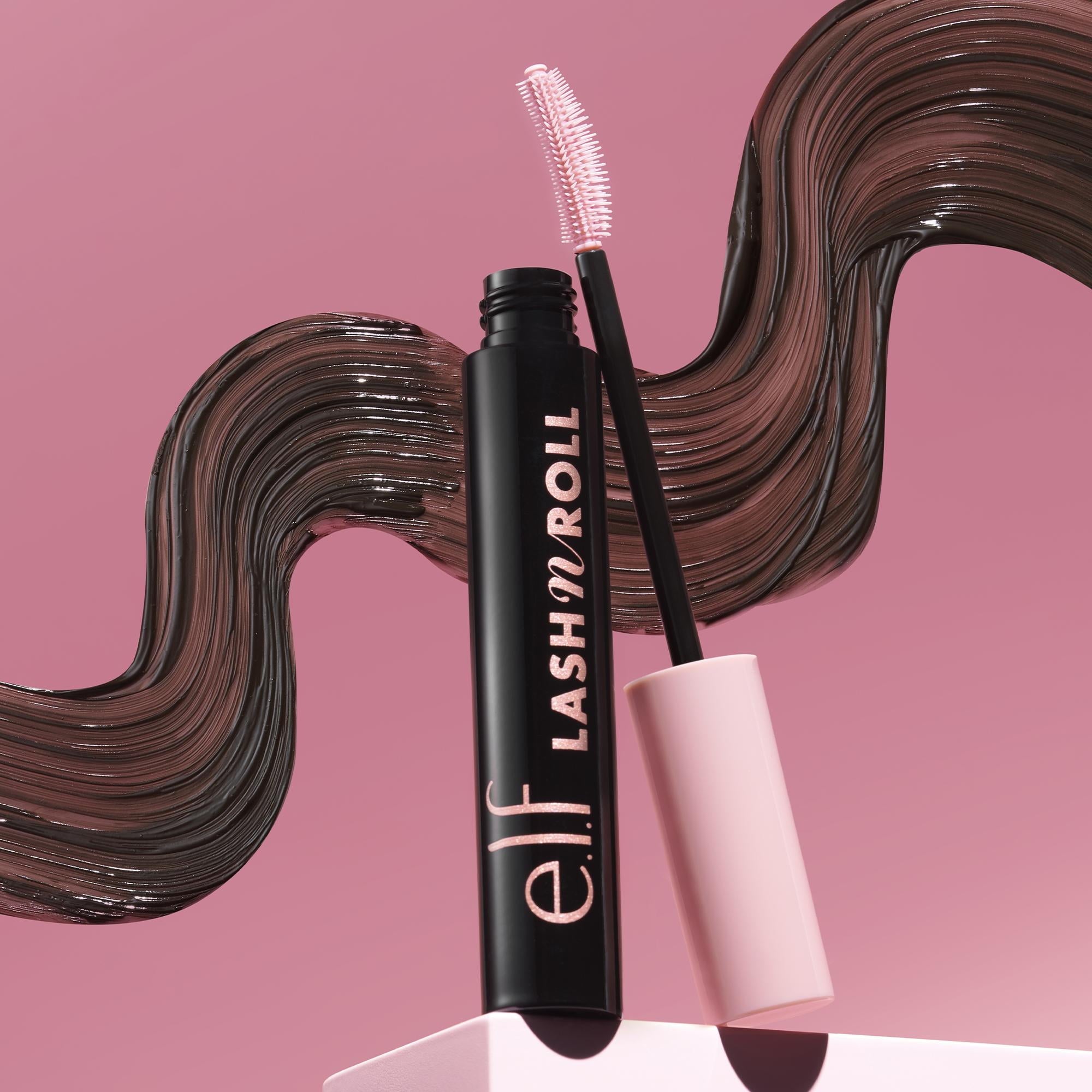 e.l.f. Lash 'N Roll® Curling & Lifting Mascara, Deep Brown, 0.32oz