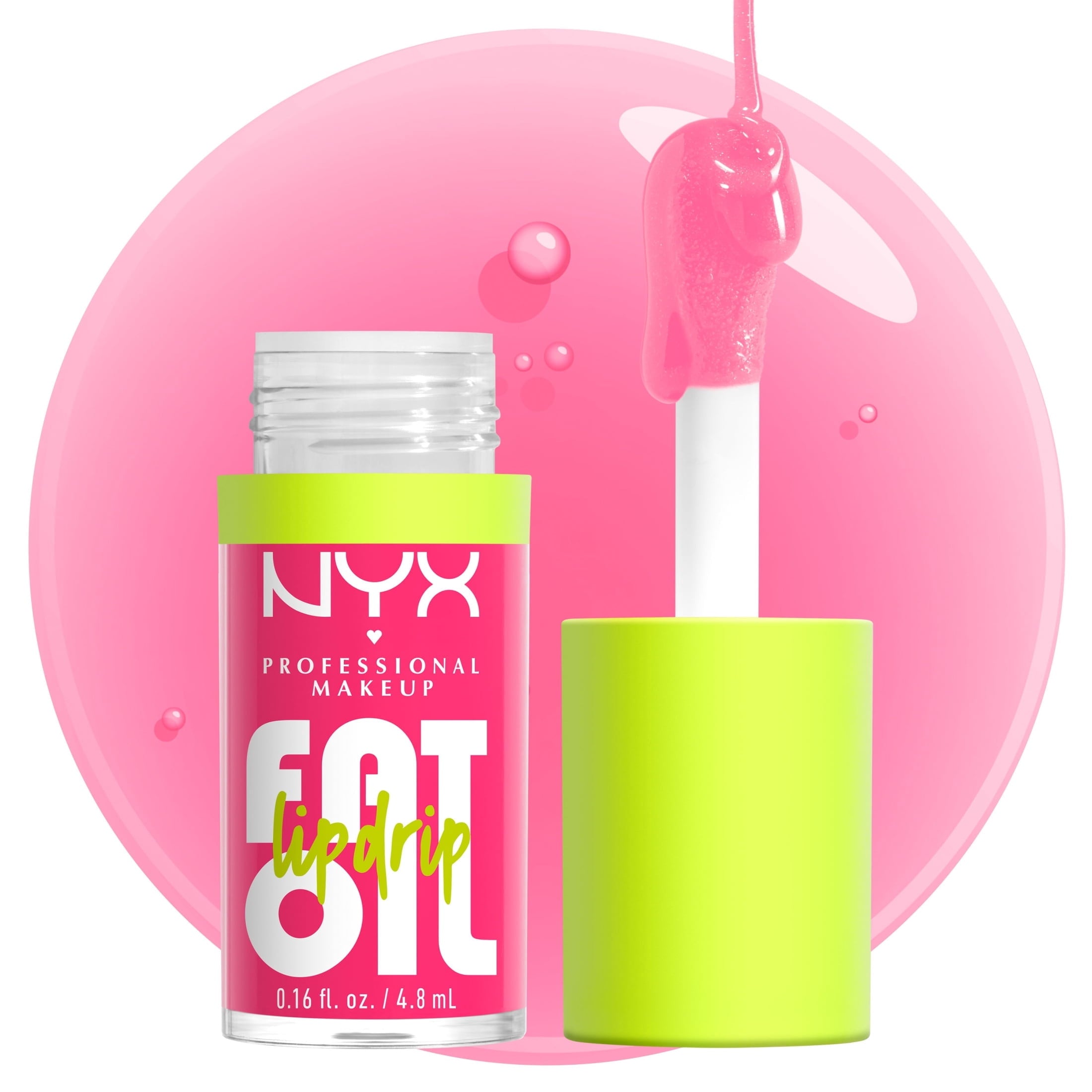 NYX Professional Makeup Fat Oil Lip Drip Hydrating Lip Gloss with Oil Blend, Missed Call, 0.16 fl oz