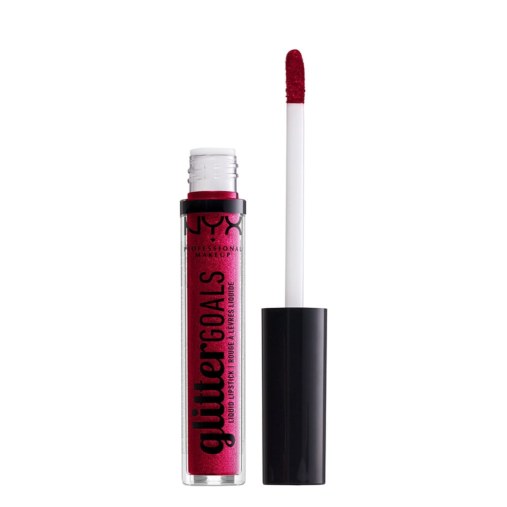 NYX Professional Makeup Glitter Goals Liquid Lipstick, 04 Reflector